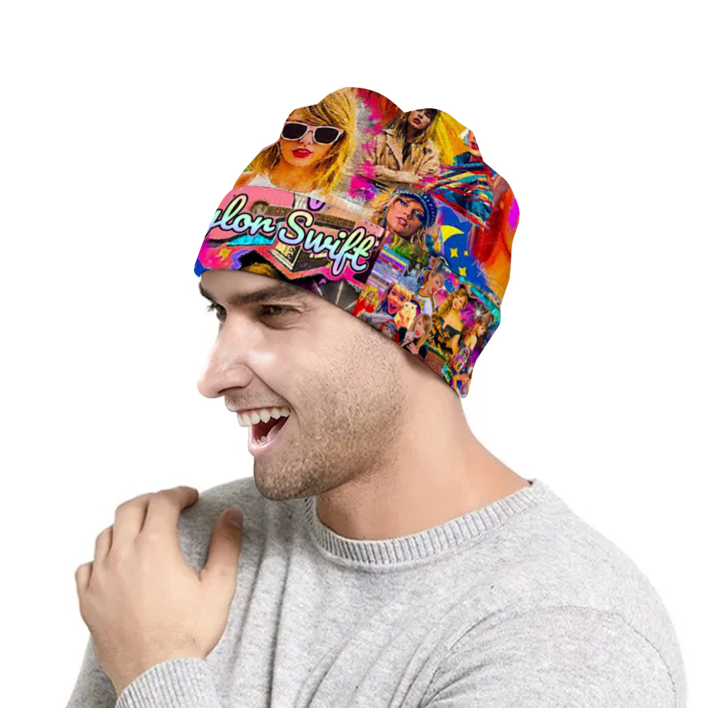 Custom Unisex Crochet Hairball Knit Cap Fashion Beanie Hat