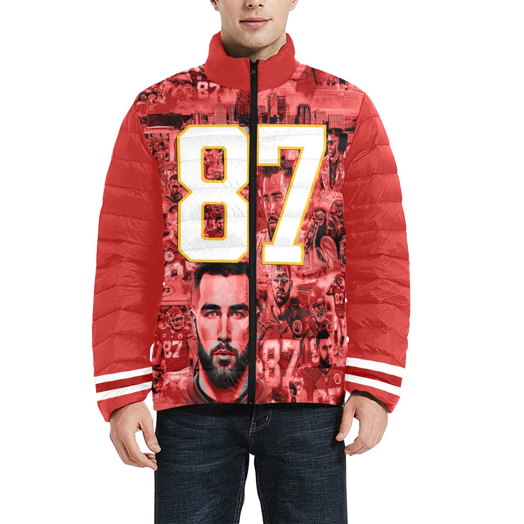 CHIEFS 87 RED KELCE Unisex BUBBLE COAT