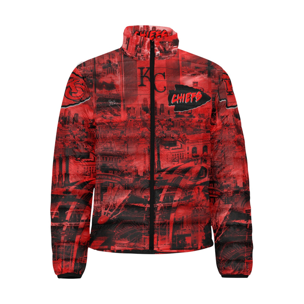 CHIEFS (Dark Red) Unisex BUBBLE COAT