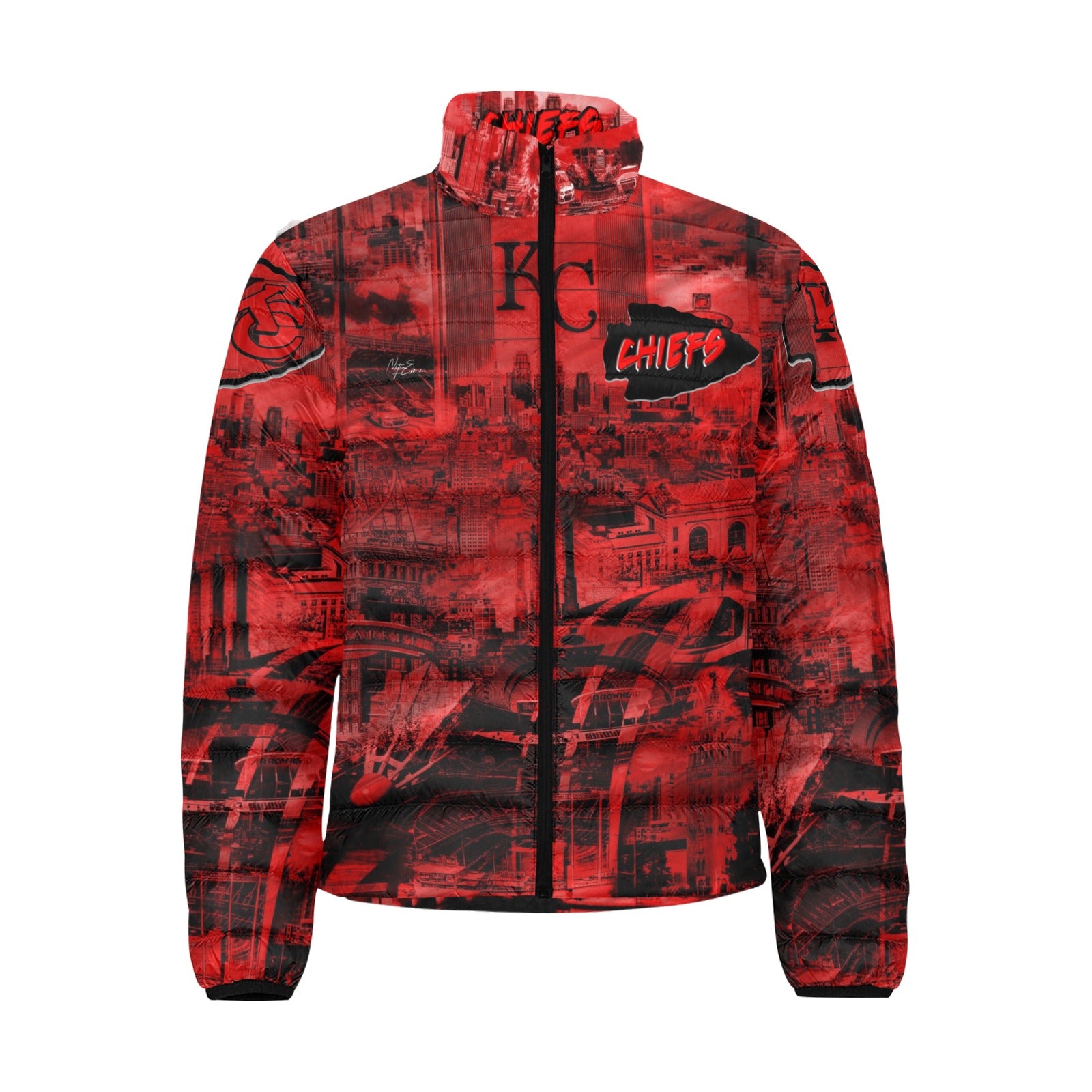 CHIEFS (Dark Red) Unisex BUBBLE COAT