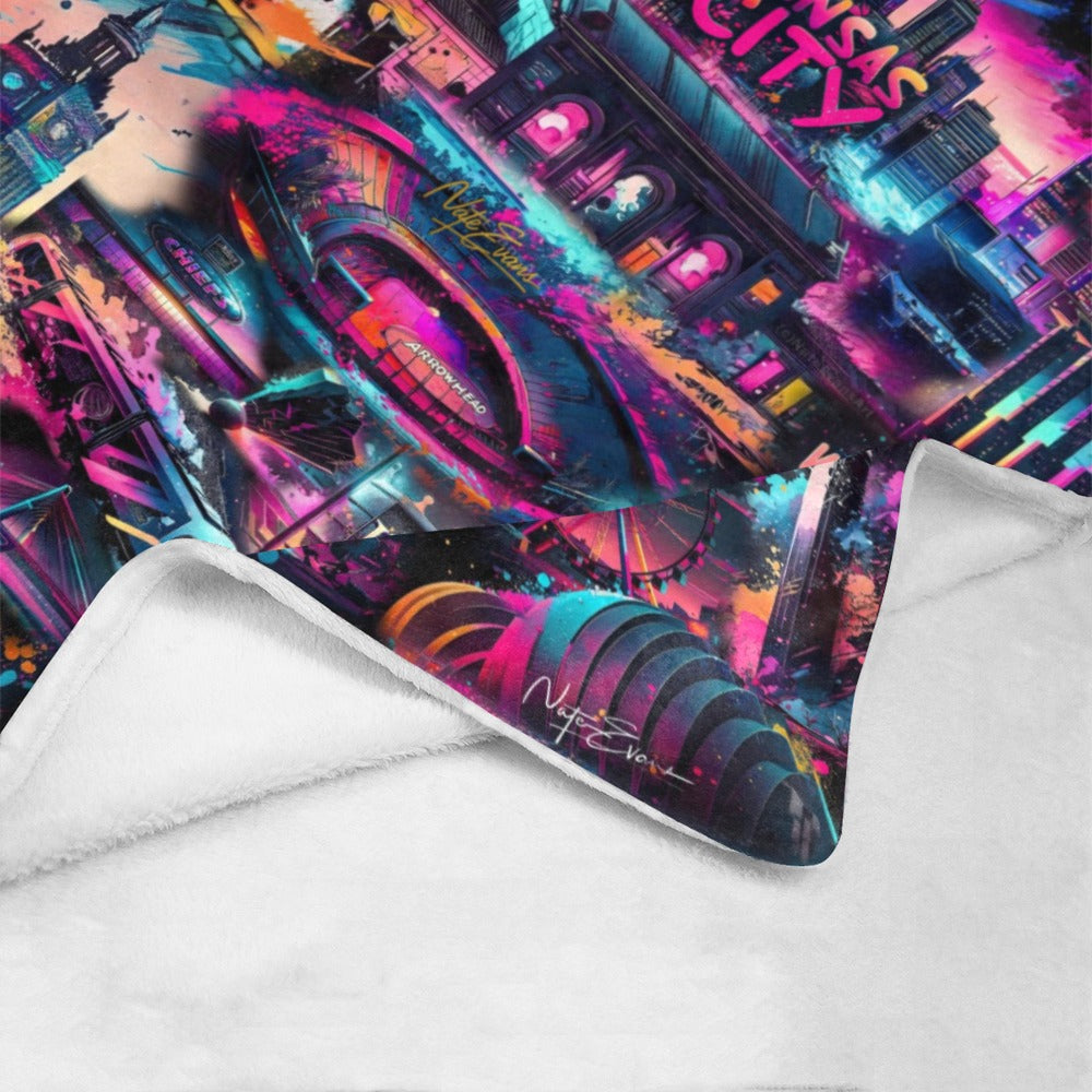 KANSAS CITY Thin Fleece Blanket 50"x60"