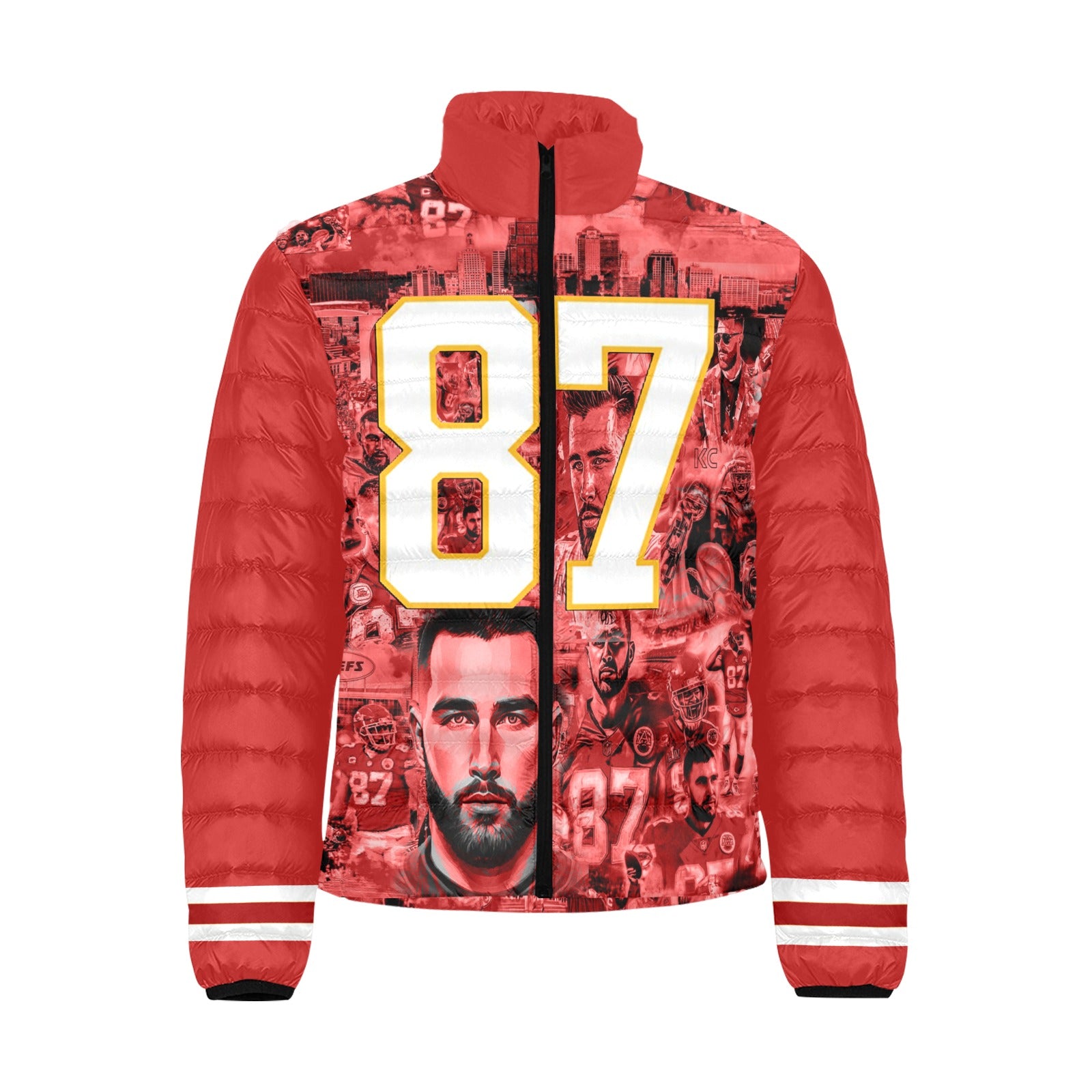 CHIEFS 87 RED KELCE Unisex BUBBLE COAT