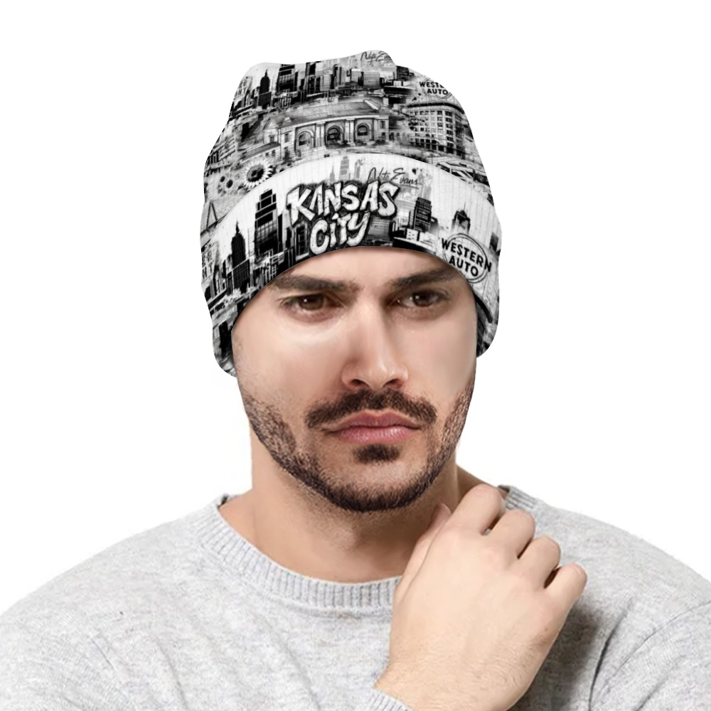 Custom Unisex Crochet Hairball Knit Cap Fashion Beanie Hat