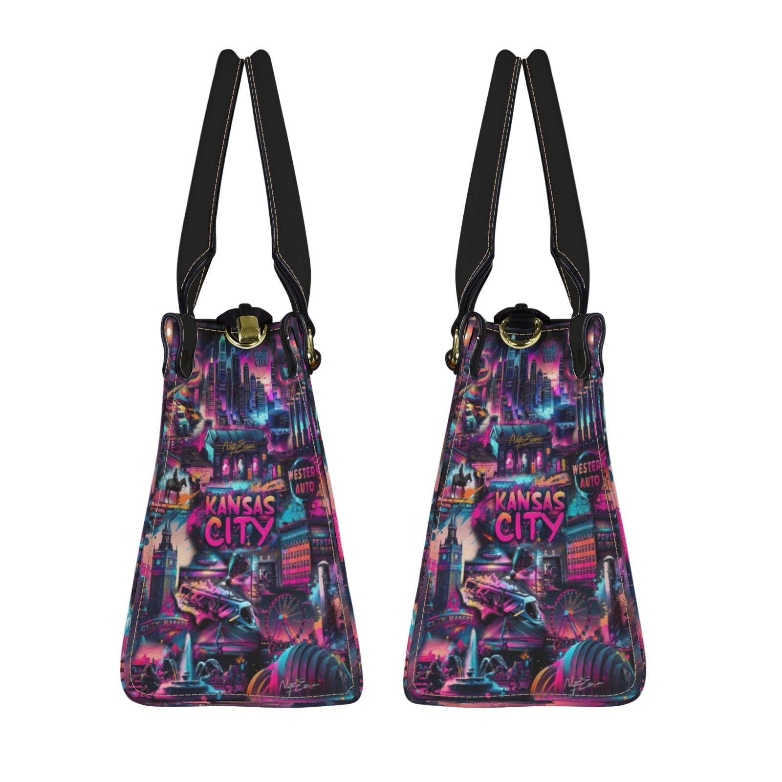 KANSAS CITY  Leather Purse "The Speed of Light"