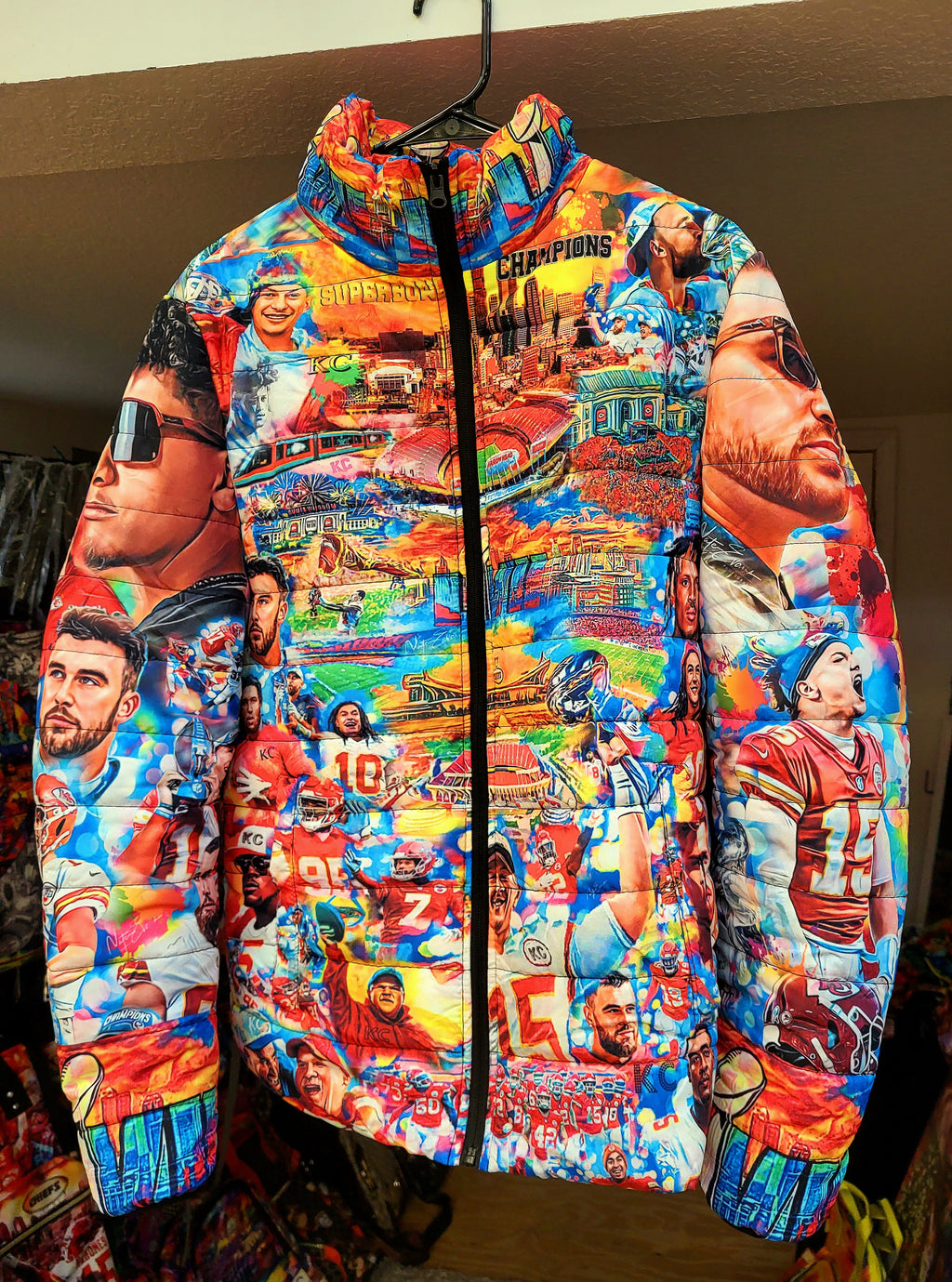 CHIEFS Superbowl Unisex BUBBLE COAT