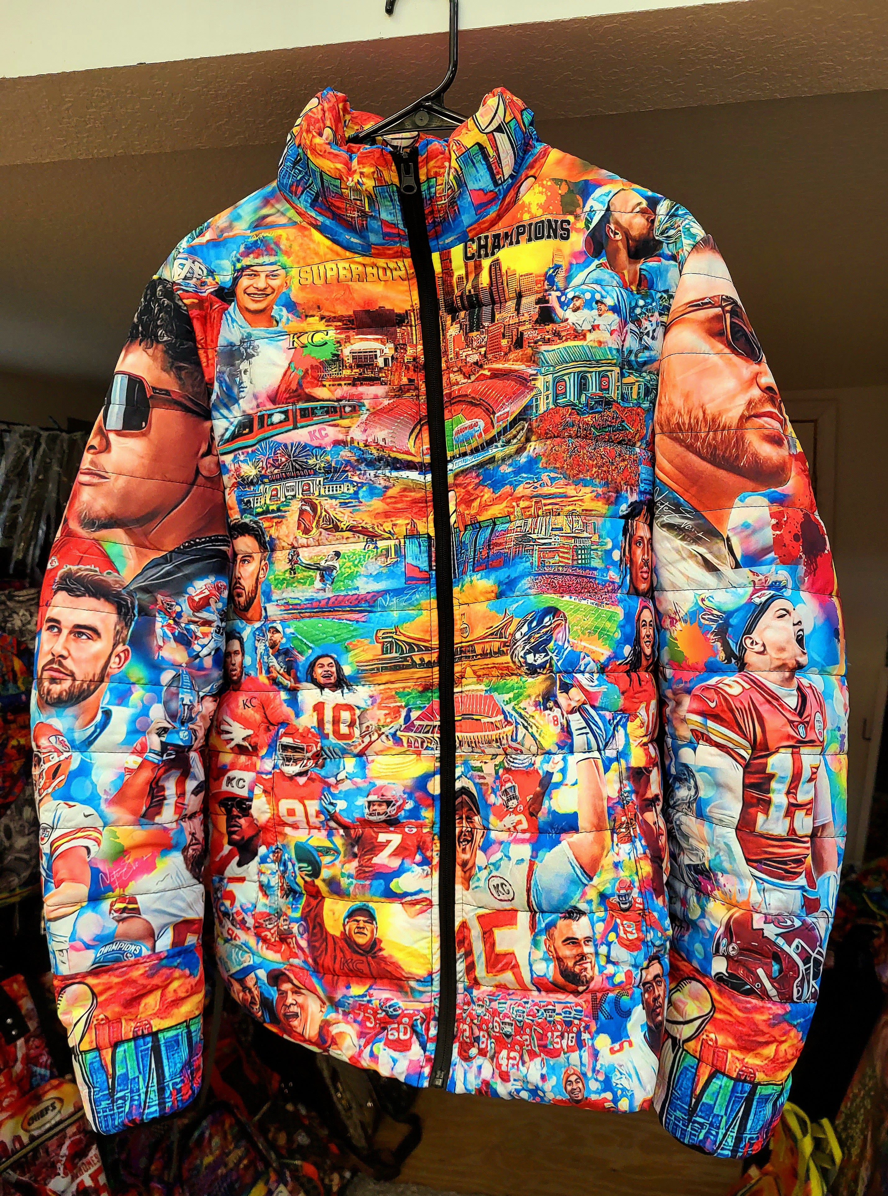 CHIEFS Superbowl Unisex BUBBLE COAT