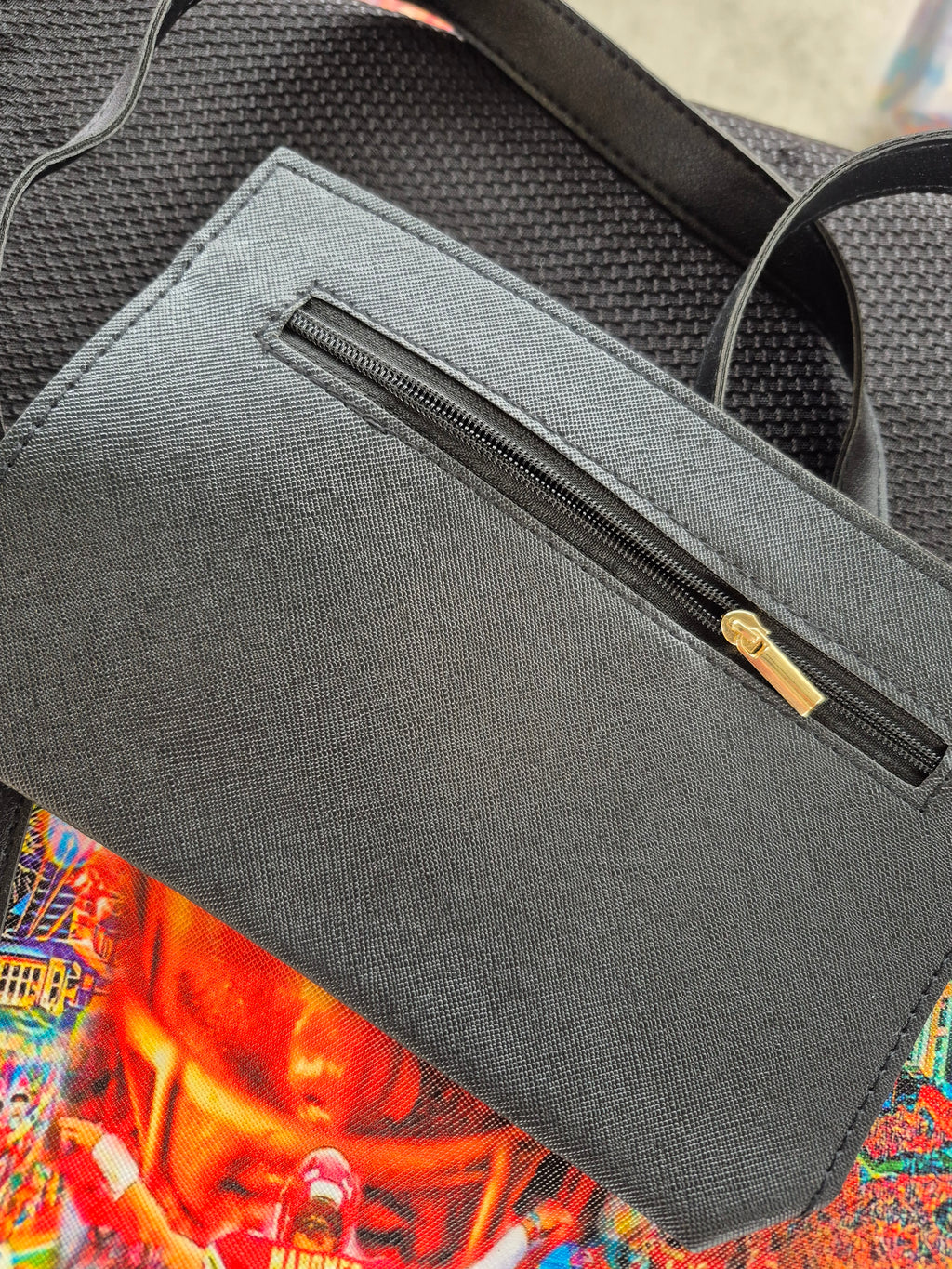 KANSAS CITY Leather Purse "wallet inside"