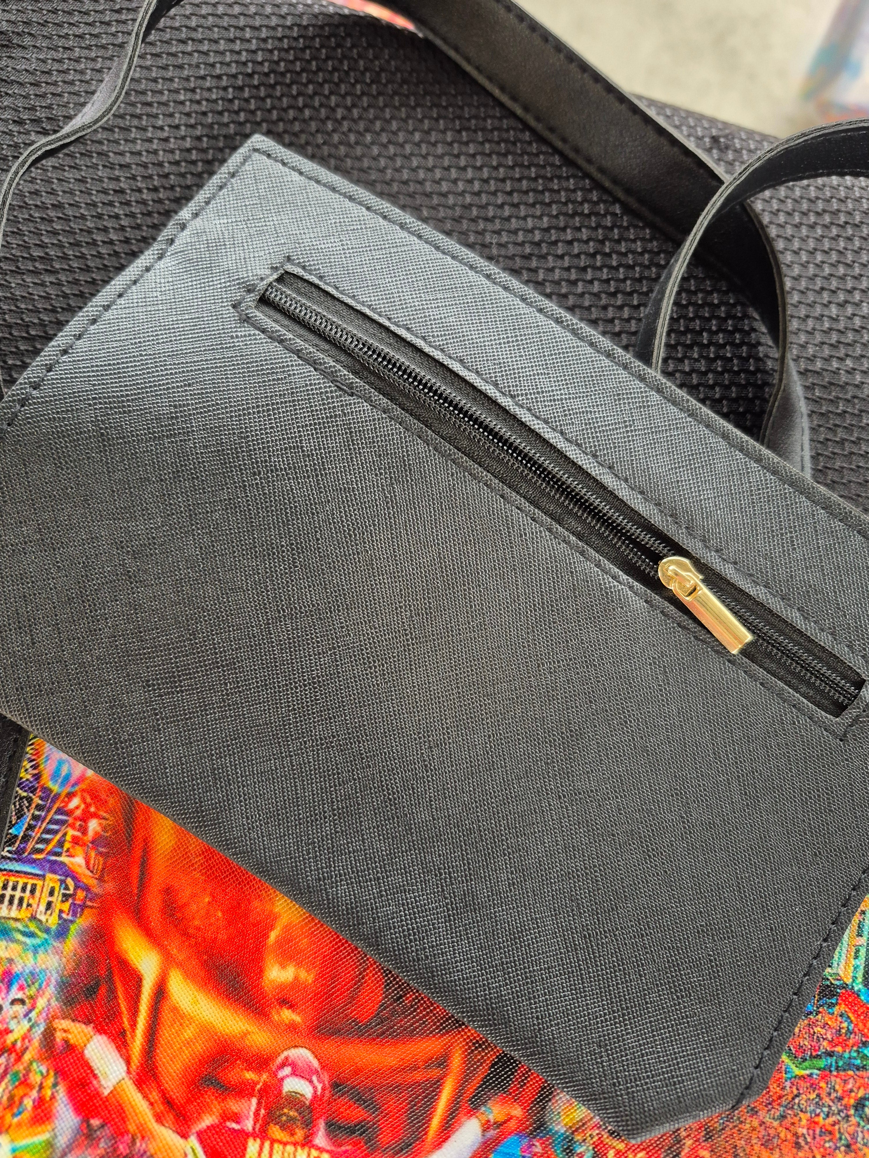 KANSAS CITY Leather Purse "wallet inside"