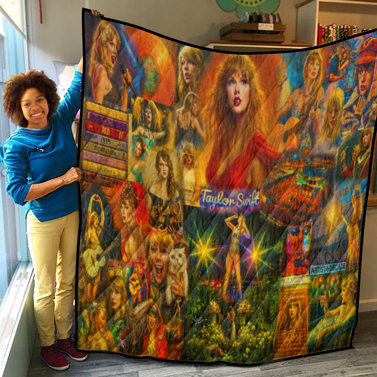 Lightweight & Breathable Quilt With Edge-wrapping Strips