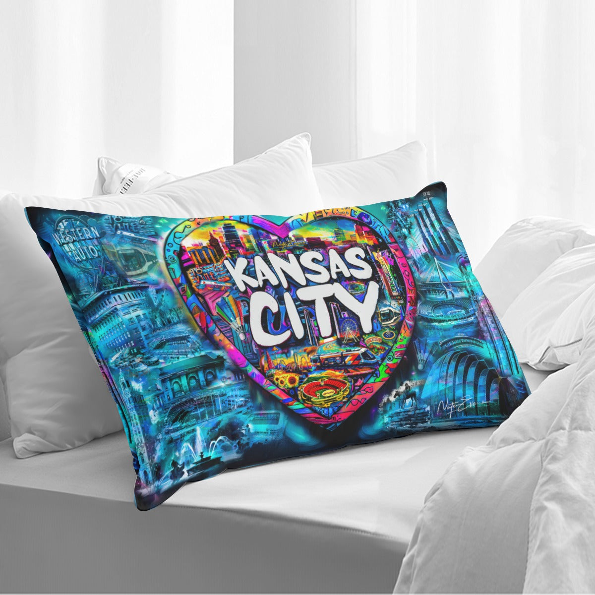 Double Side Printing Pillow Cover（1PC）