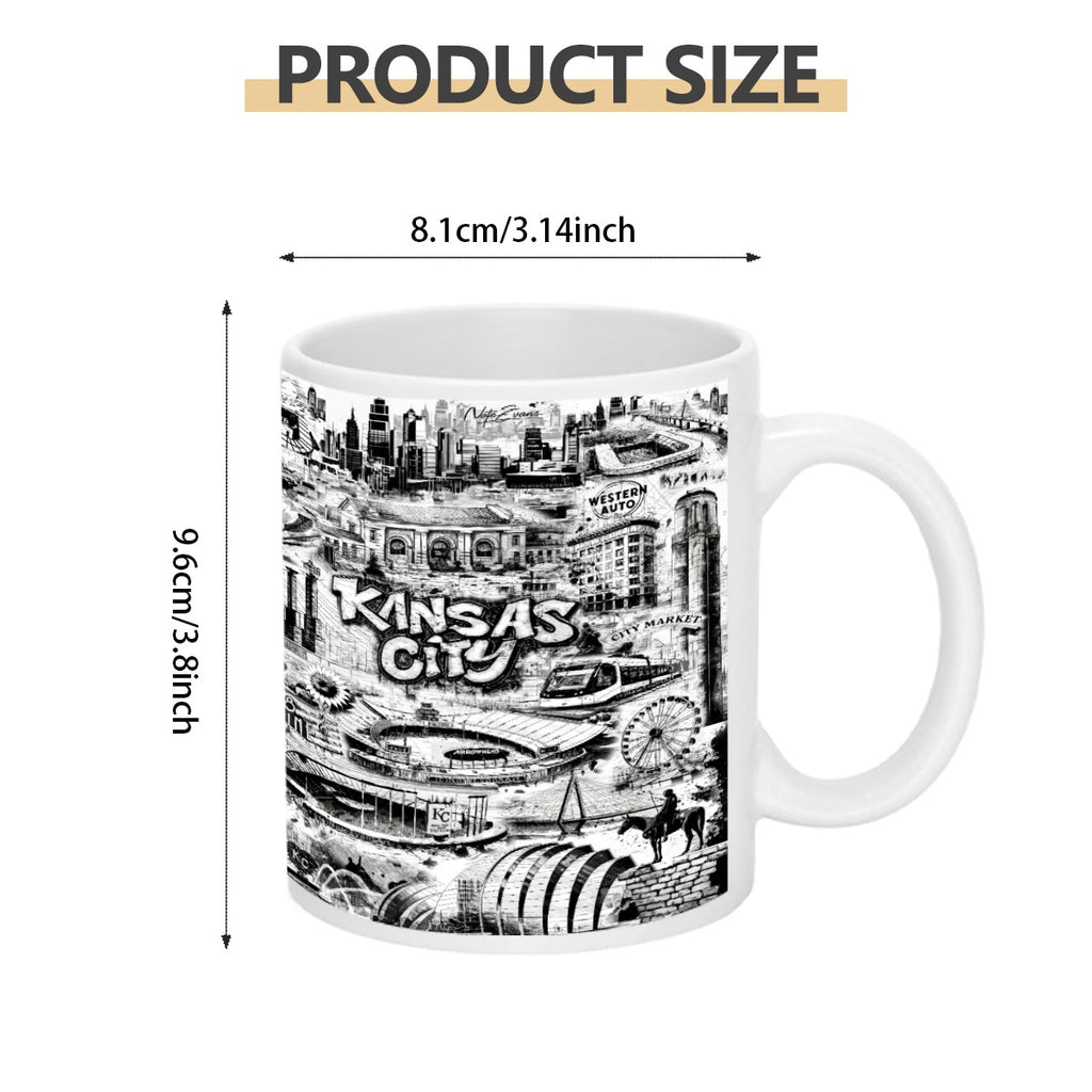 KANSAS CITY Mug b&w