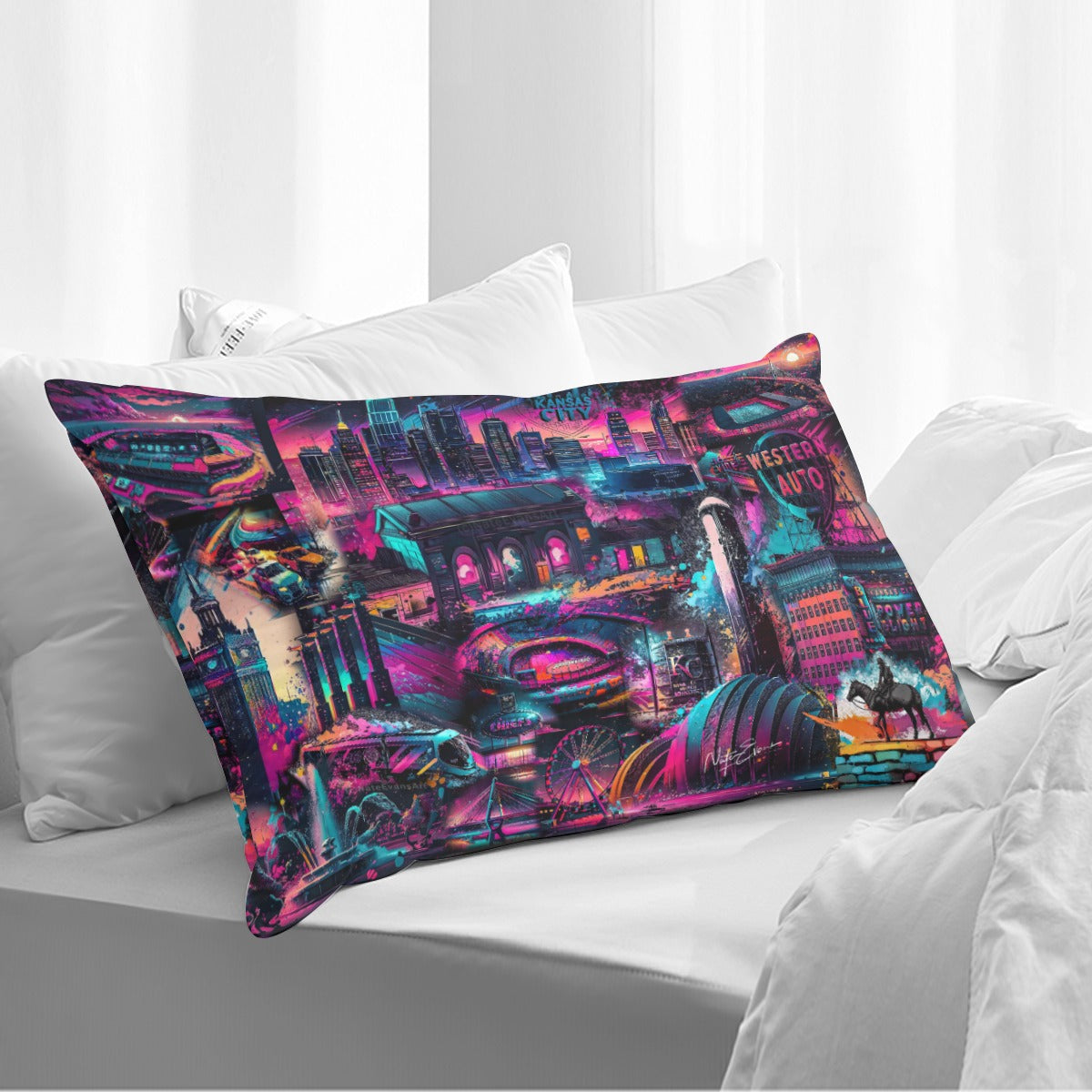 Double Side Printing Pillow Cover（1PC）
