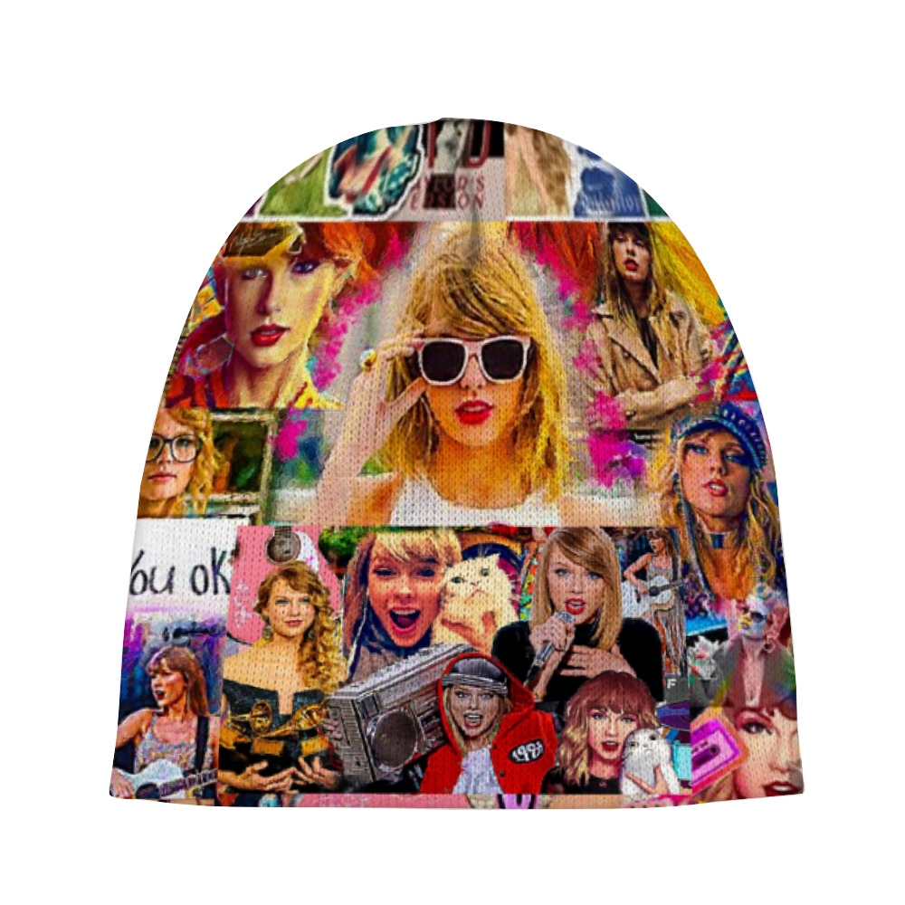 Custom Unisex Crochet Hairball Knit Cap Fashion Beanie Hat