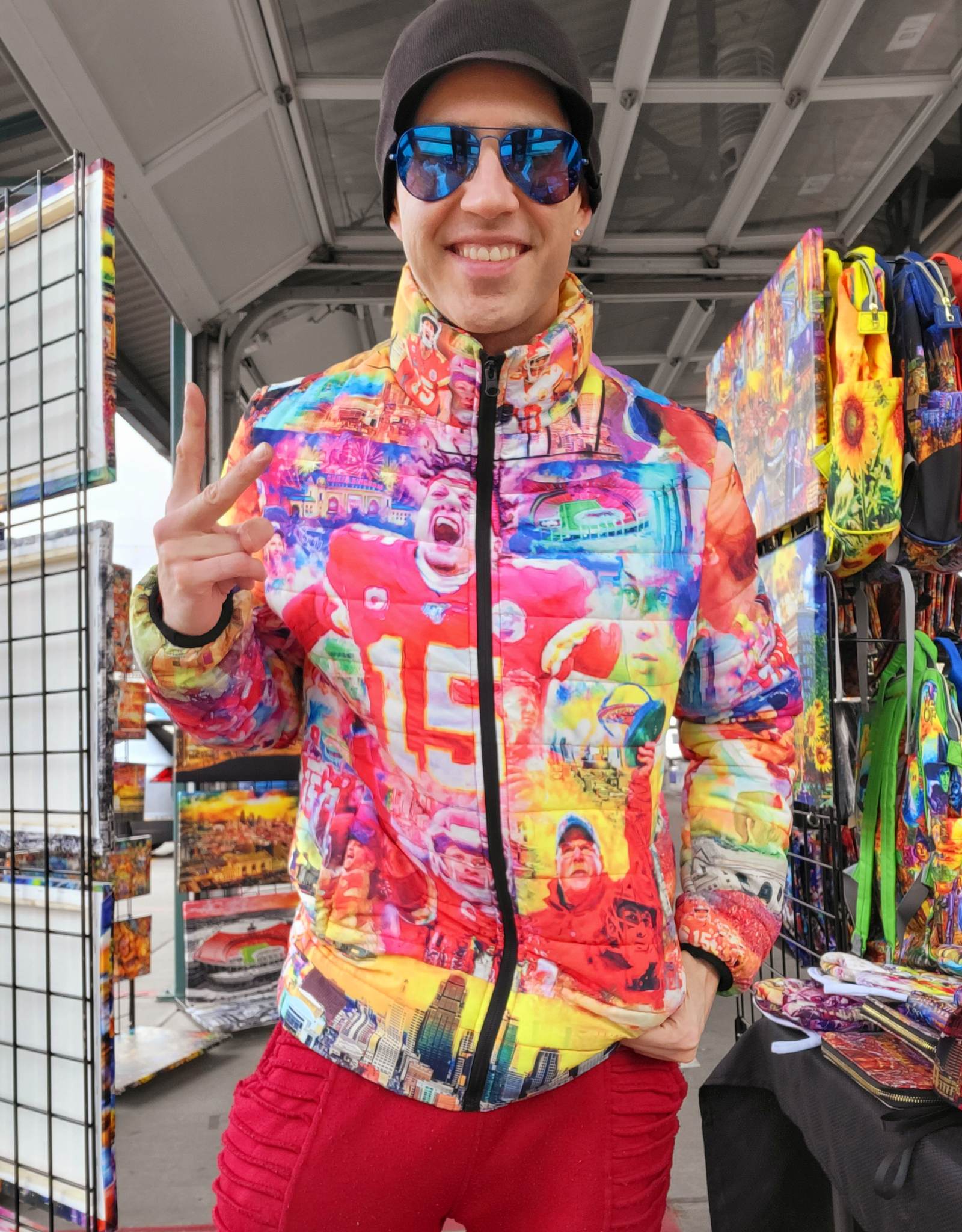 CHIEFS SUPERBOWL Unisex BUBBLE COAT (most popular, seen on tv)