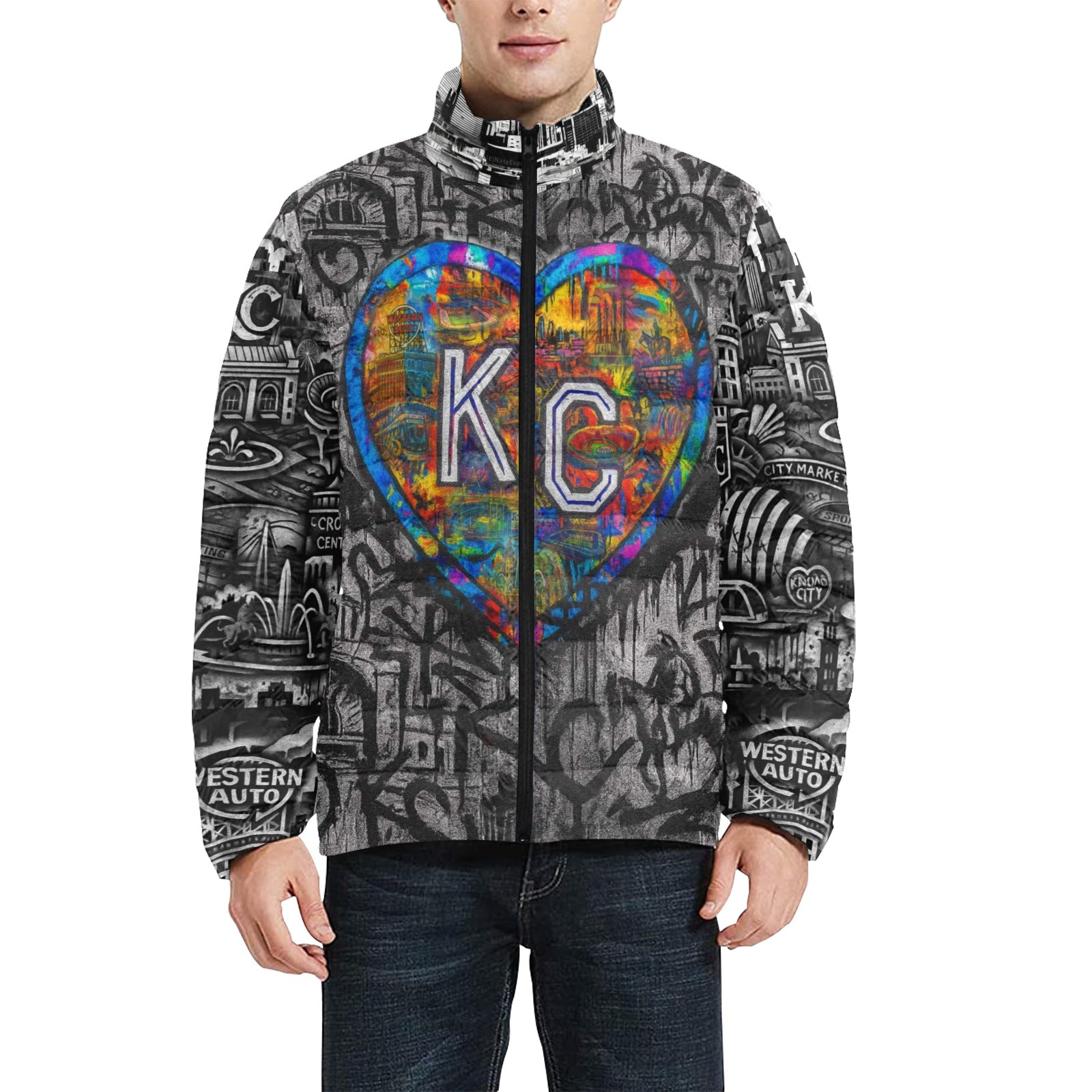 KANSAS CITY HEART Unisex BUBBLE COAT