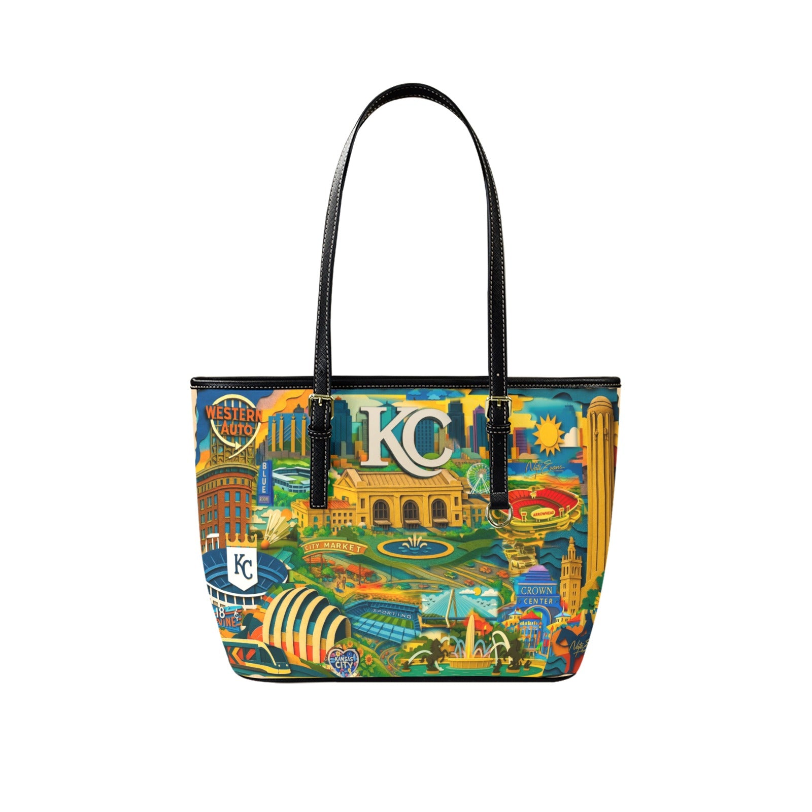 KANSAS CITY Leather Purse "High Grade"