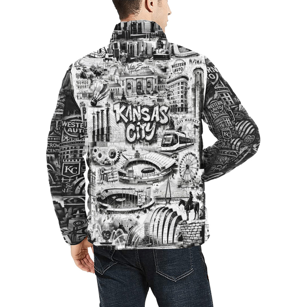 KANSAS CITY (B&W) Unisex Coat