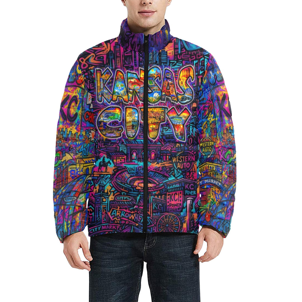 KANSAS CITY Graffiti Unisex BUBBLE COAT