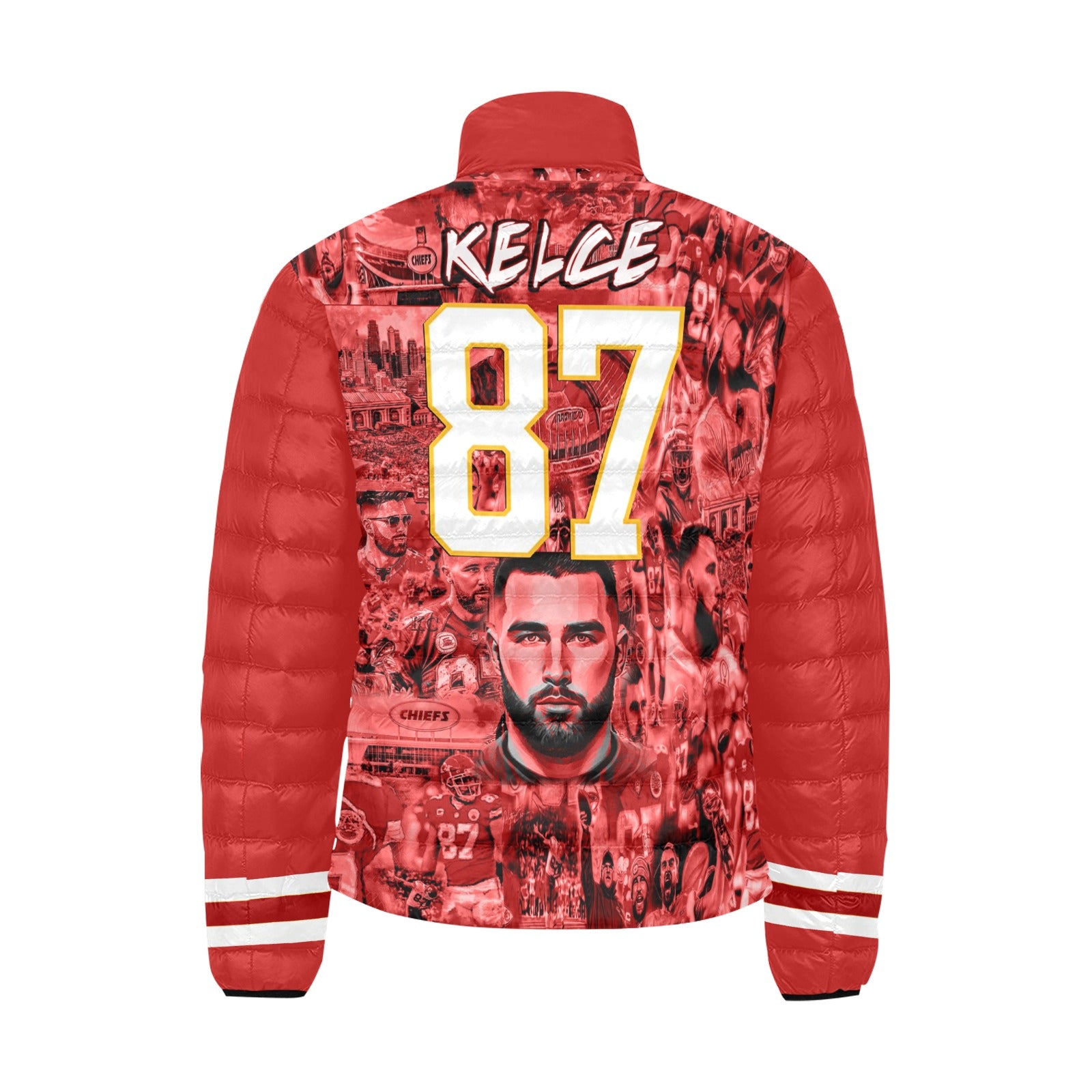 CHIEFS 87 RED KELCE Unisex BUBBLE COAT