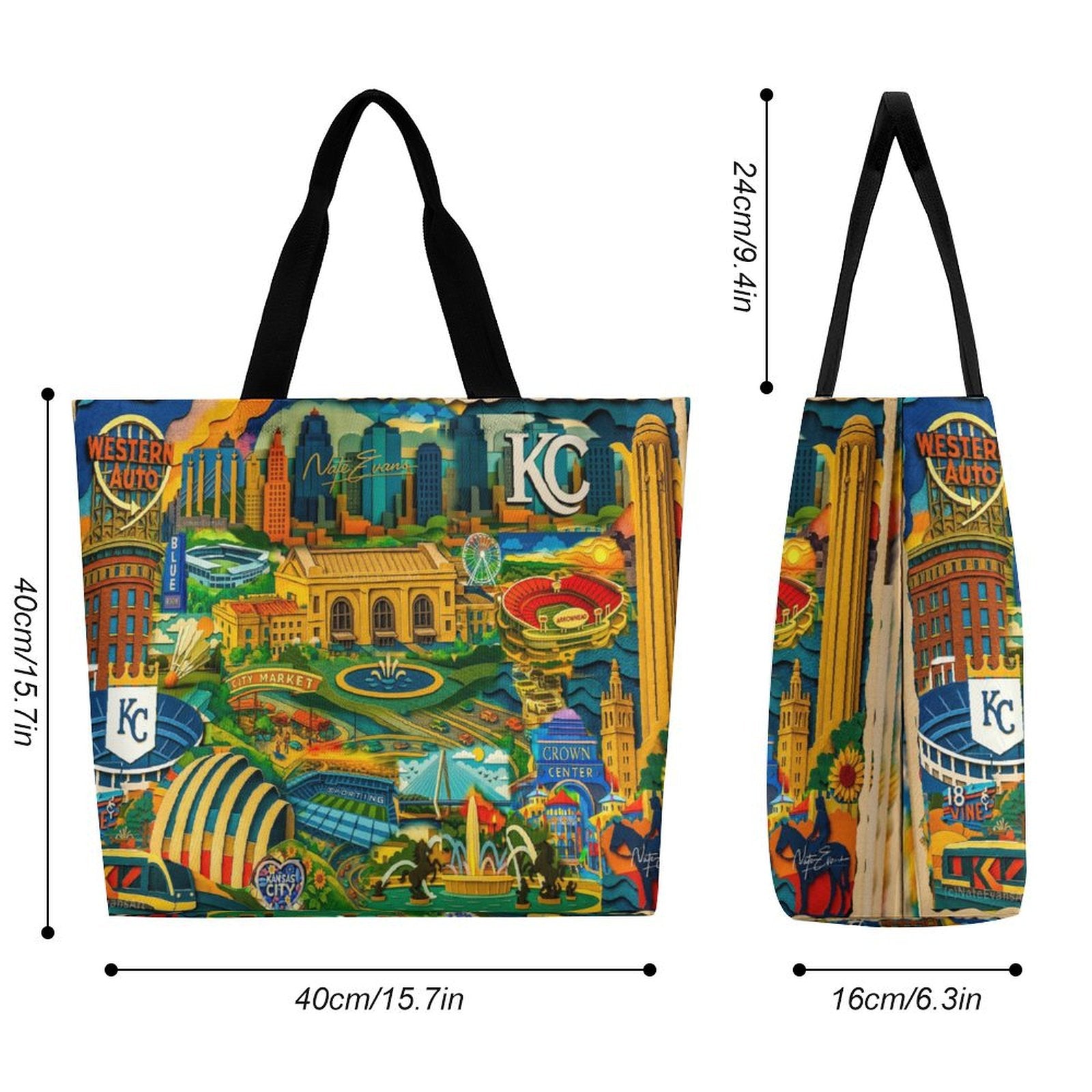 KANSAS CITY Large shopping bag