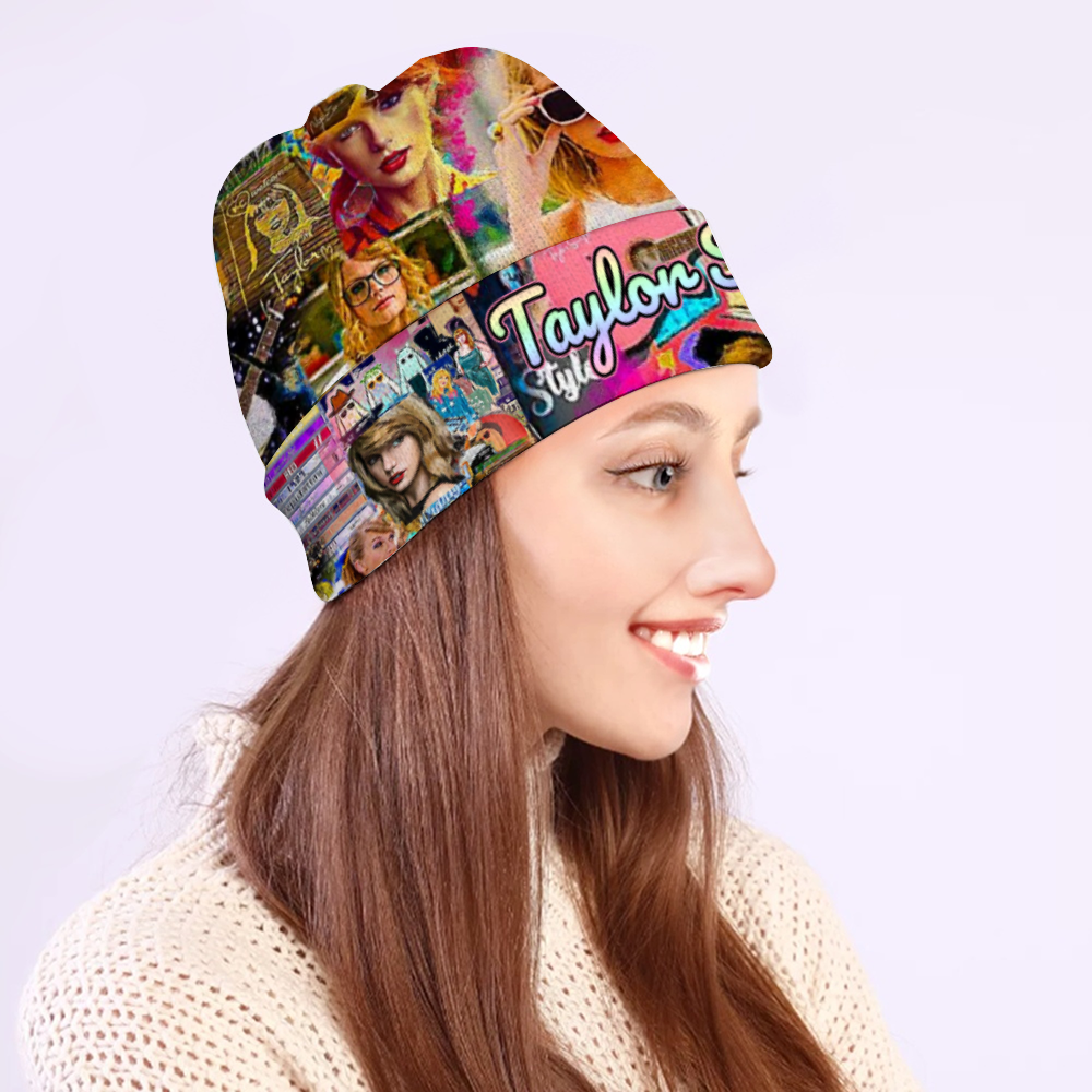 Custom Unisex Crochet Hairball Knit Cap Fashion Beanie Hat