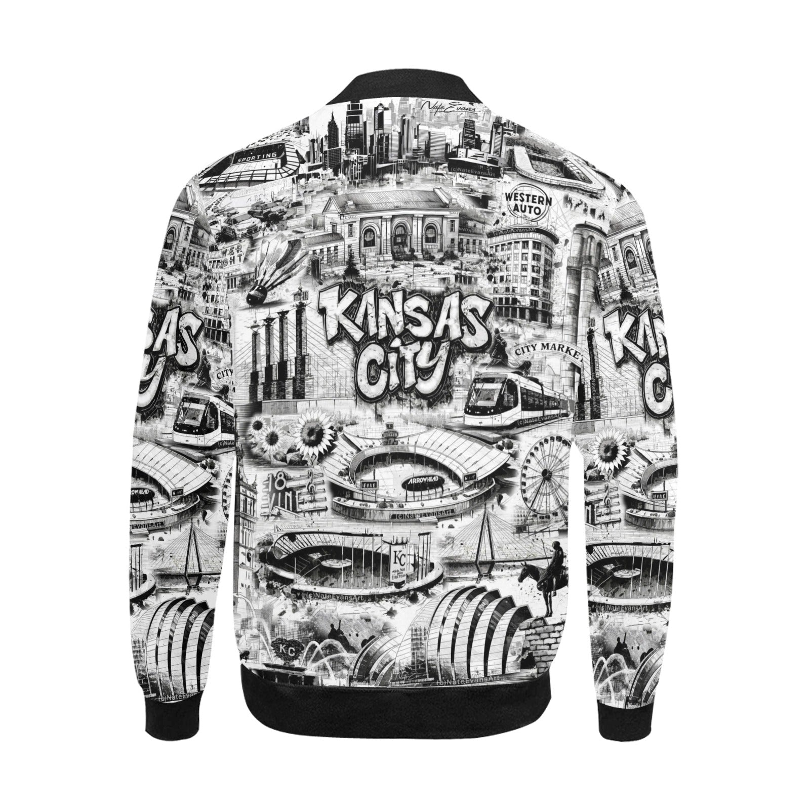 KANSAS CITY Unisex Jacket "High Grade" B&W