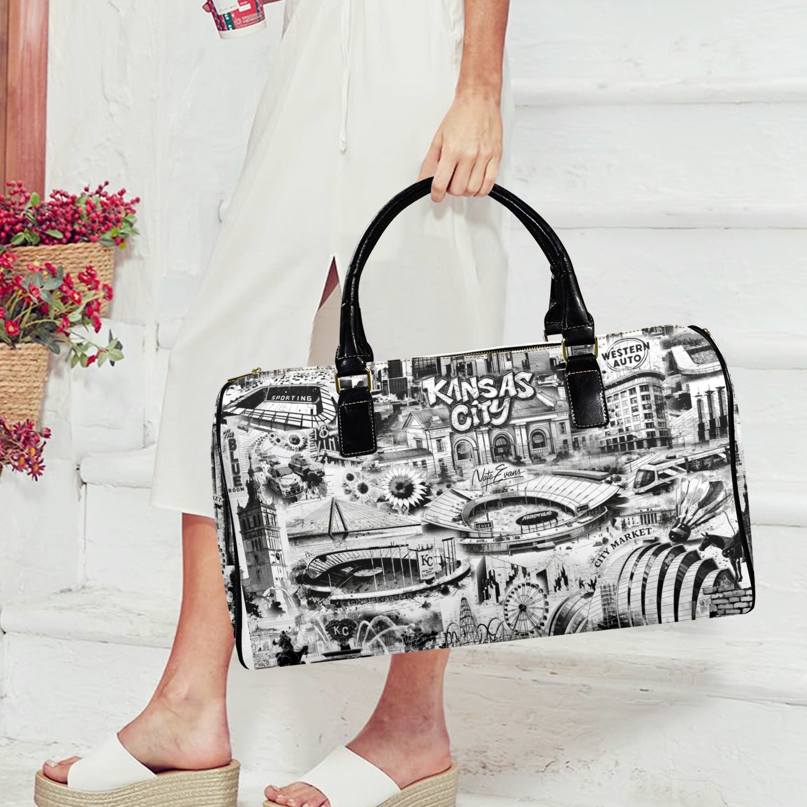 KANSAS CITY Leather Travel Bag