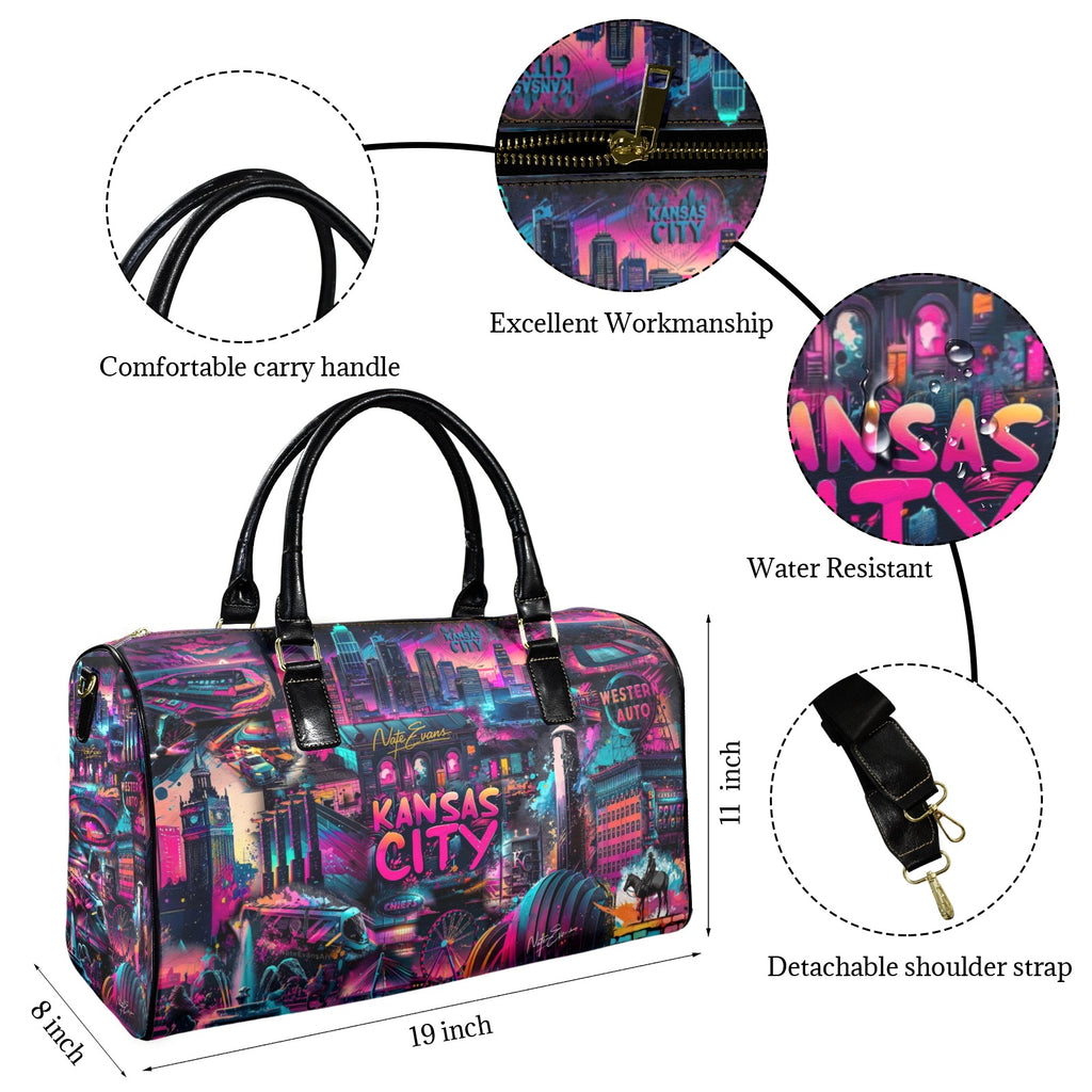 KANSAS CITY Leather Travel Bag "The Speed of Light"