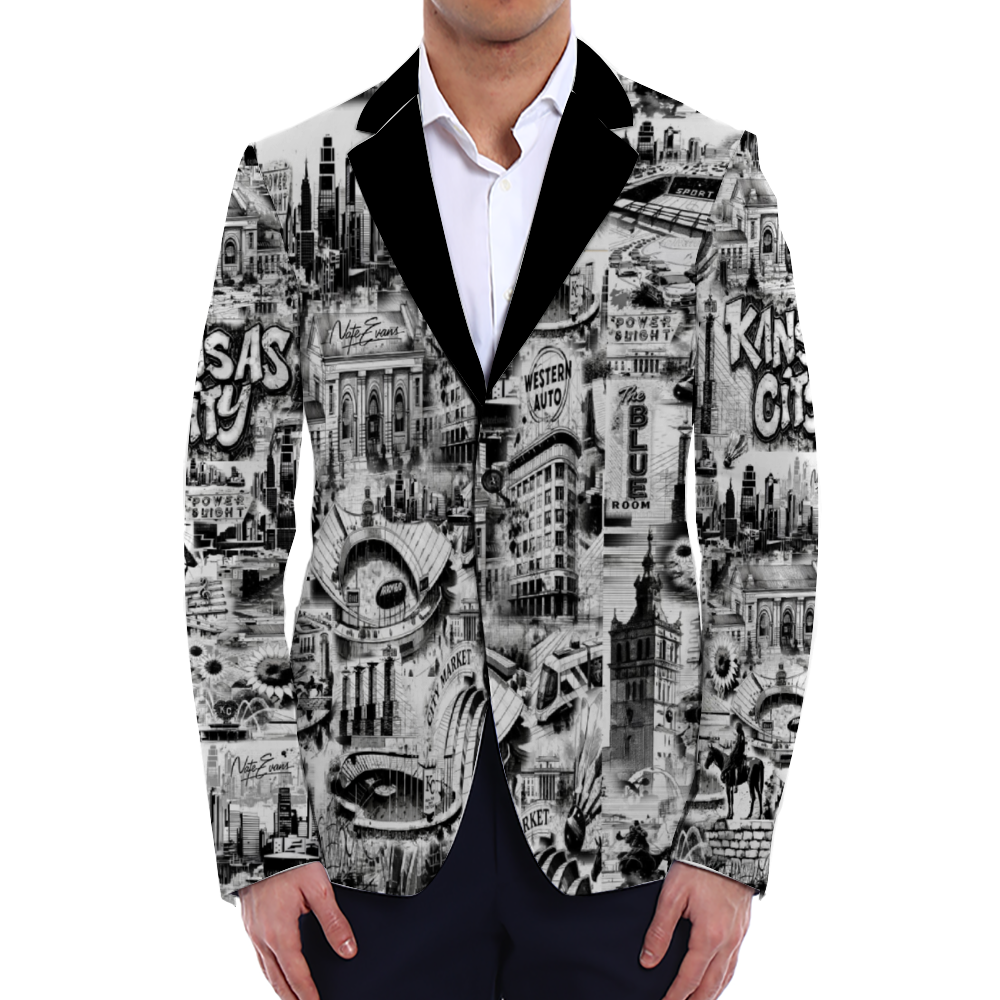 KANSAS CITY Unisex Blazer B&W