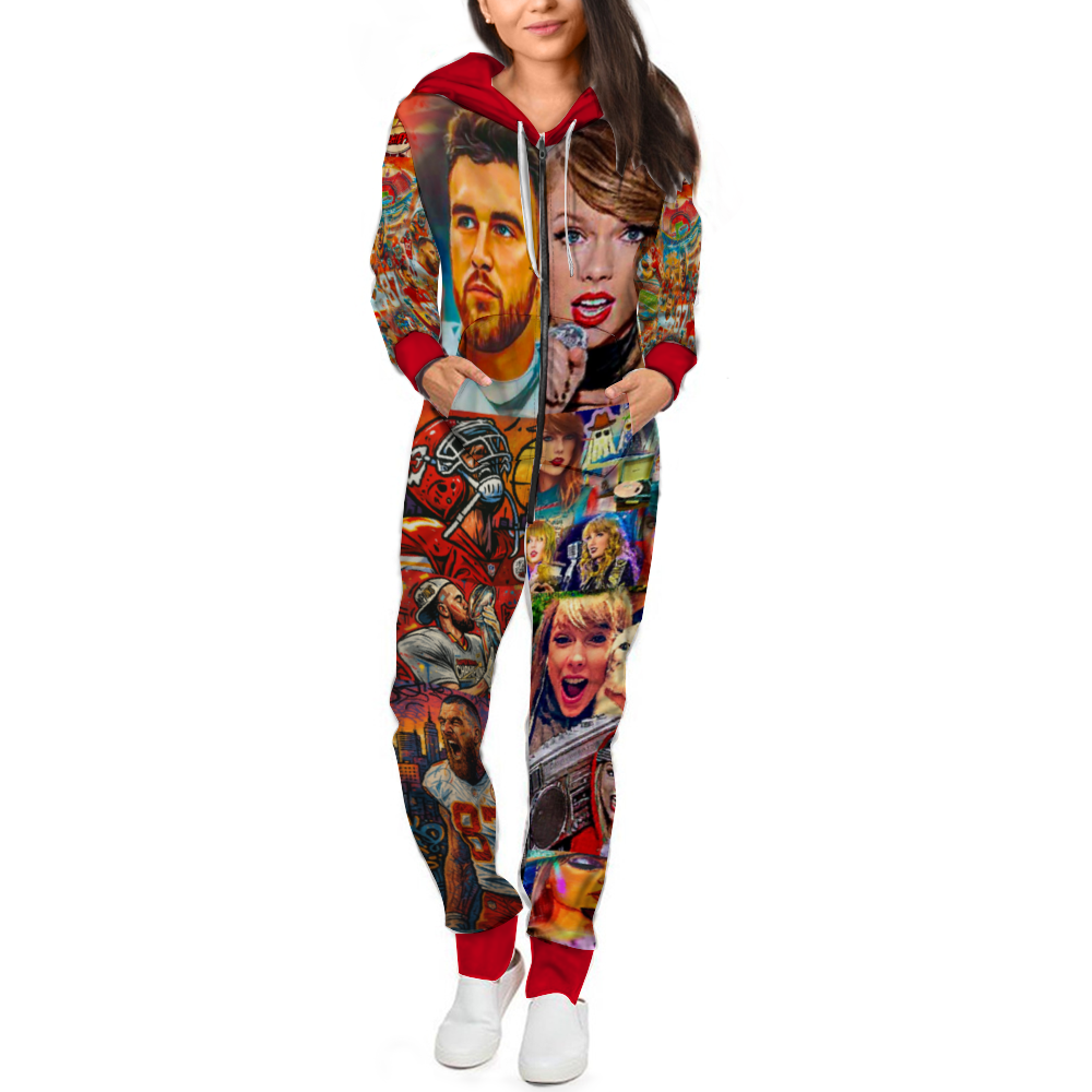 TAYLOR SWIFT & TRAVIS KELCE unisex Onesie