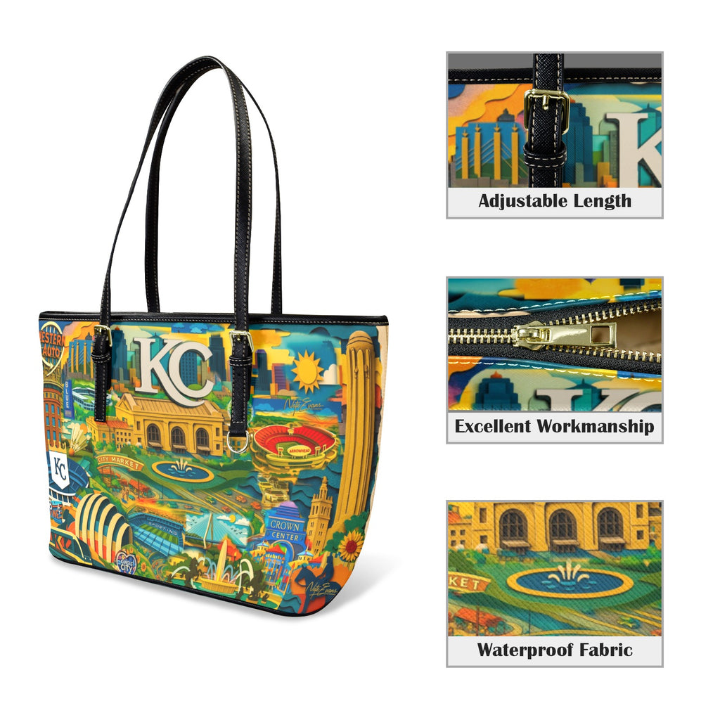 KANSAS CITY Leather Purse "High Grade"