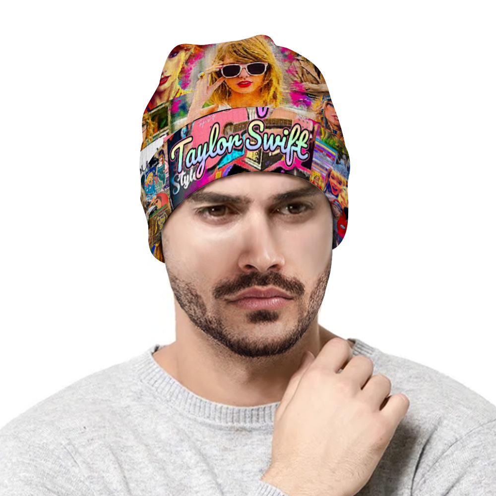 Custom Unisex Crochet Hairball Knit Cap Fashion Beanie Hat