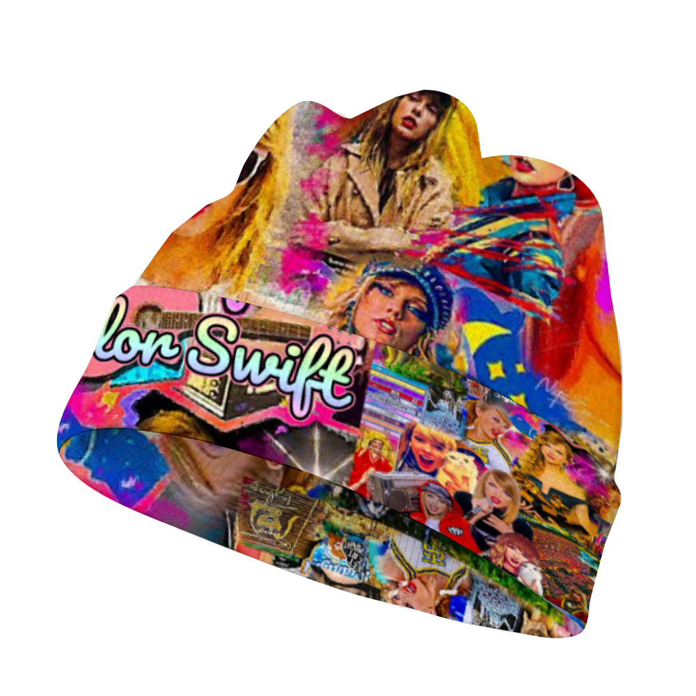 Custom Unisex Crochet Hairball Knit Cap Fashion Beanie Hat