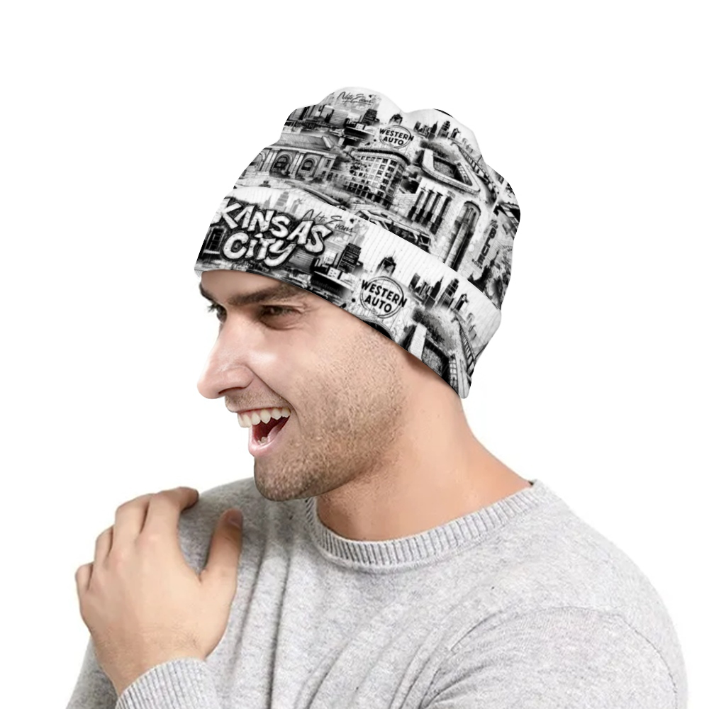 Custom Unisex Crochet Hairball Knit Cap Fashion Beanie Hat