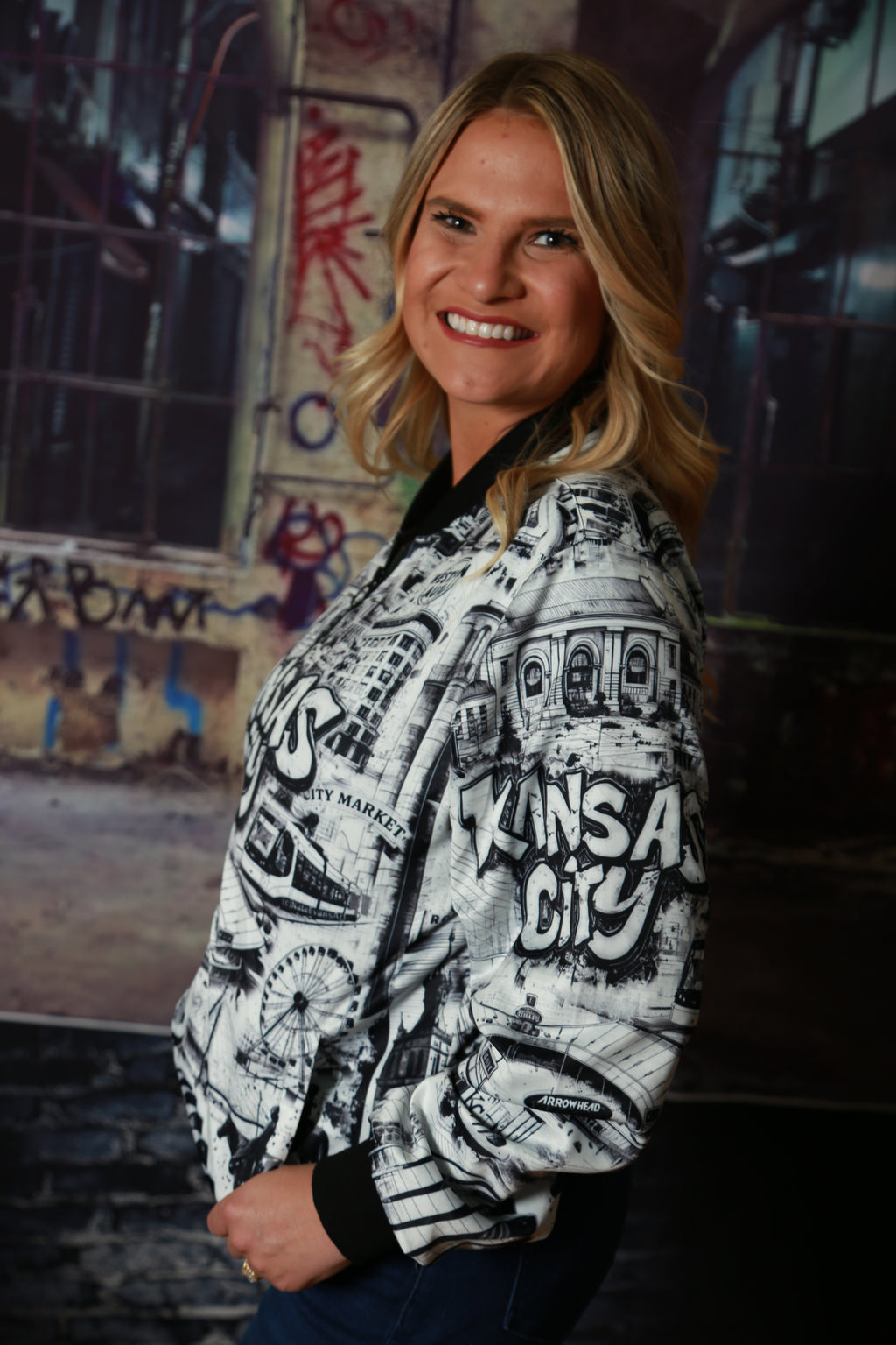 KANSAS CITY Unisex Jacket "High Grade" B&W