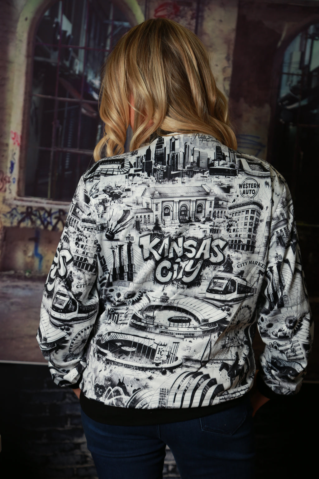KANSAS CITY Unisex Jacket "High Grade" B&W