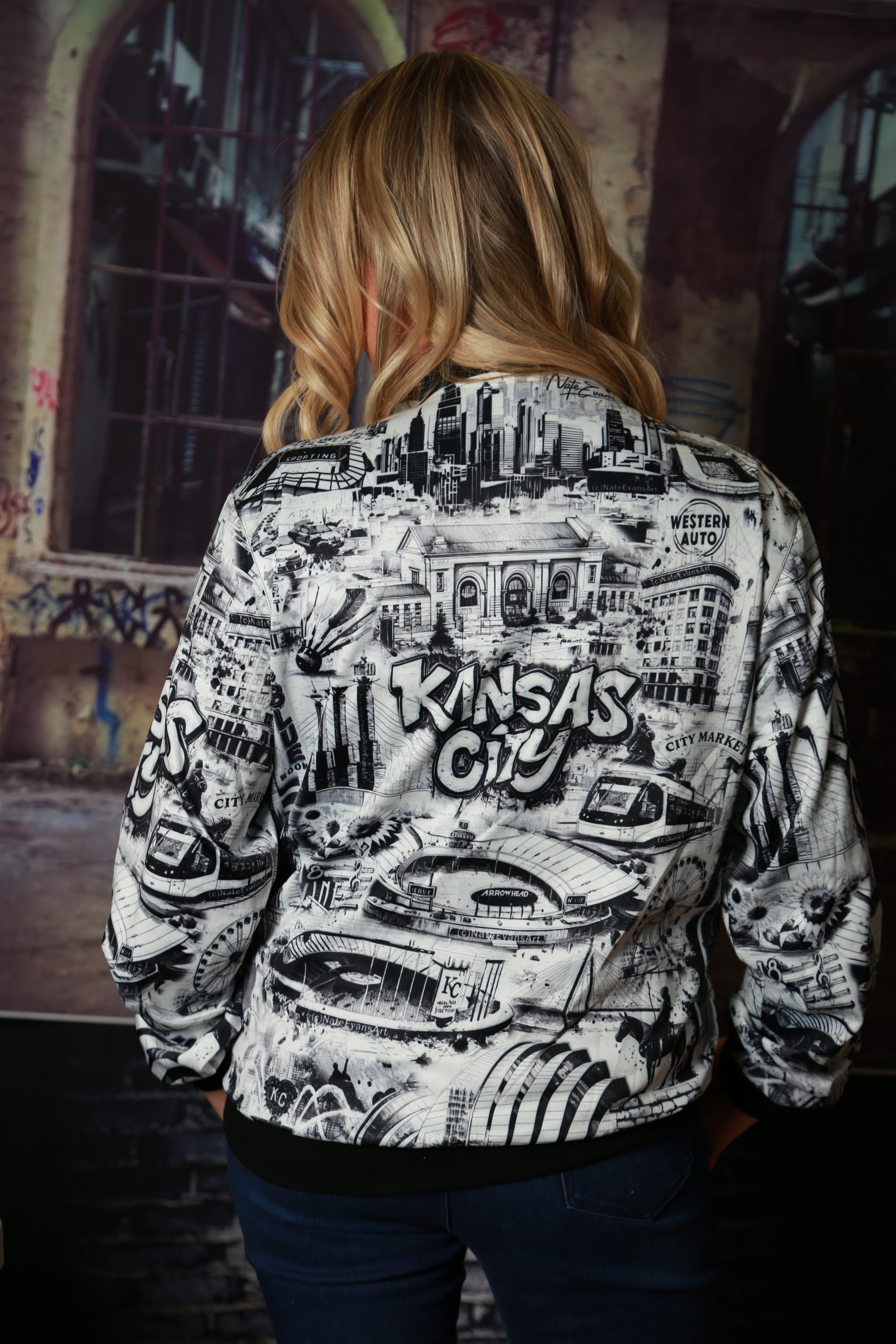 KANSAS CITY Unisex Jacket "High Grade" B&W