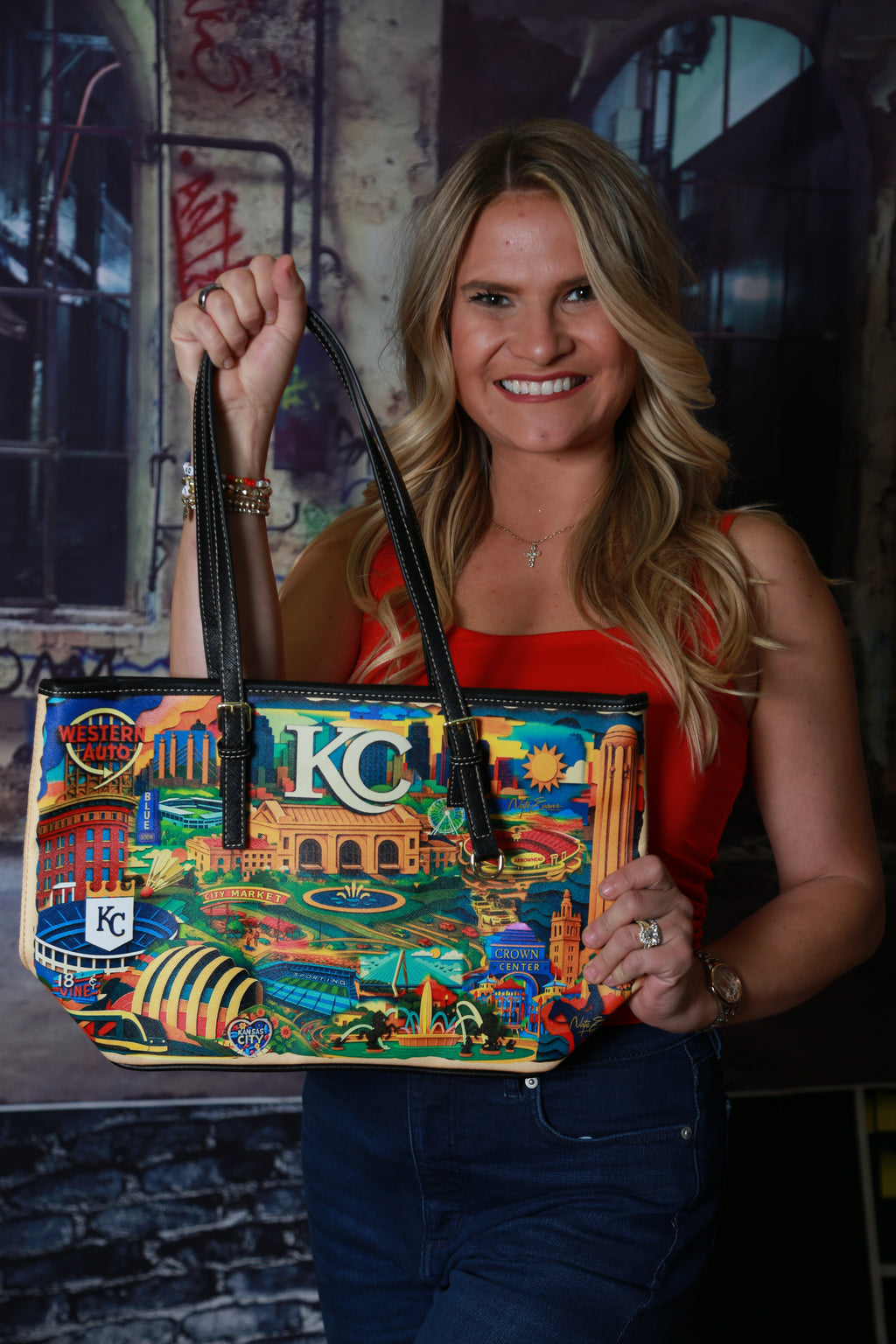 KANSAS CITY Leather Purse "High Grade"