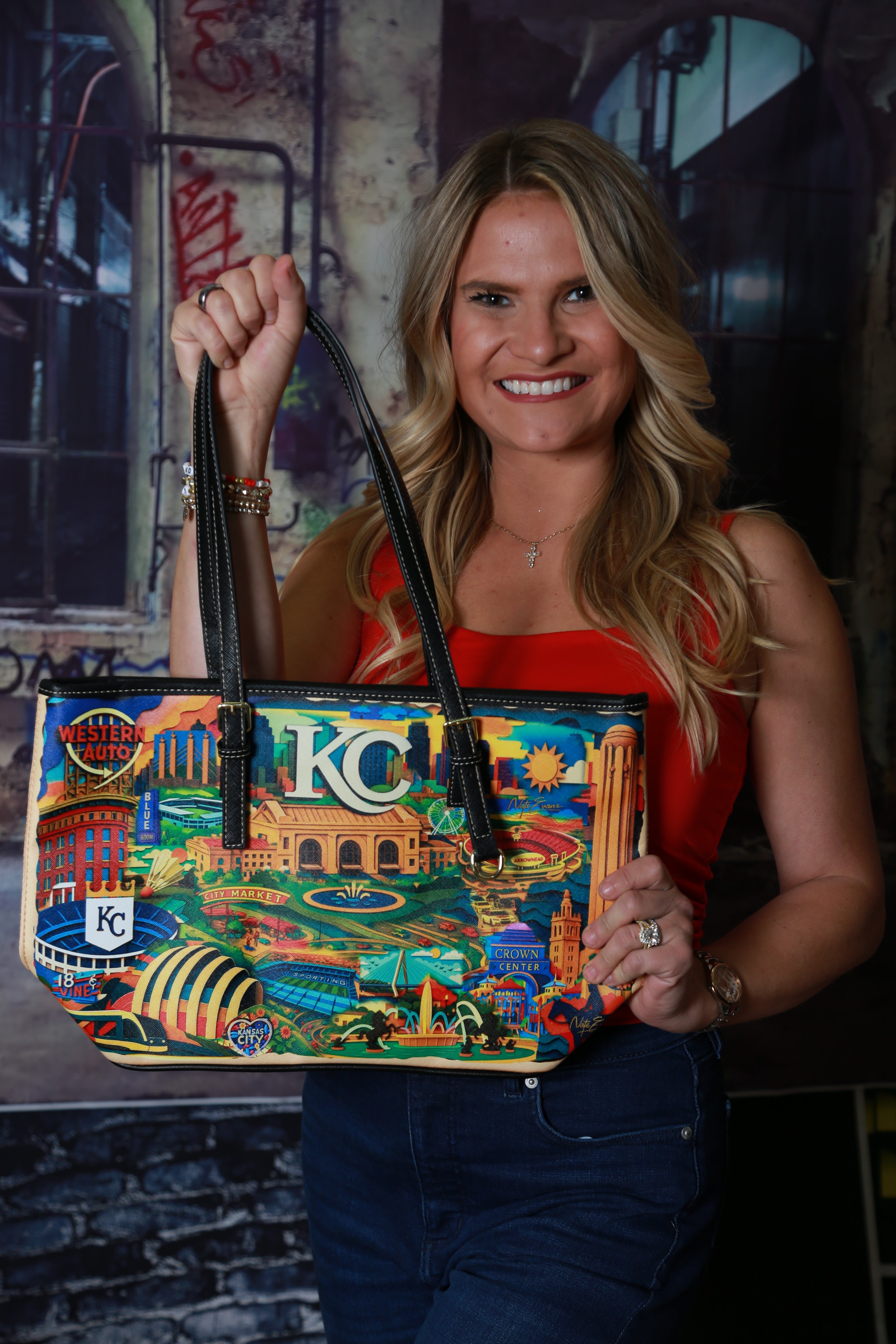 KANSAS CITY Leather Purse "High Grade"