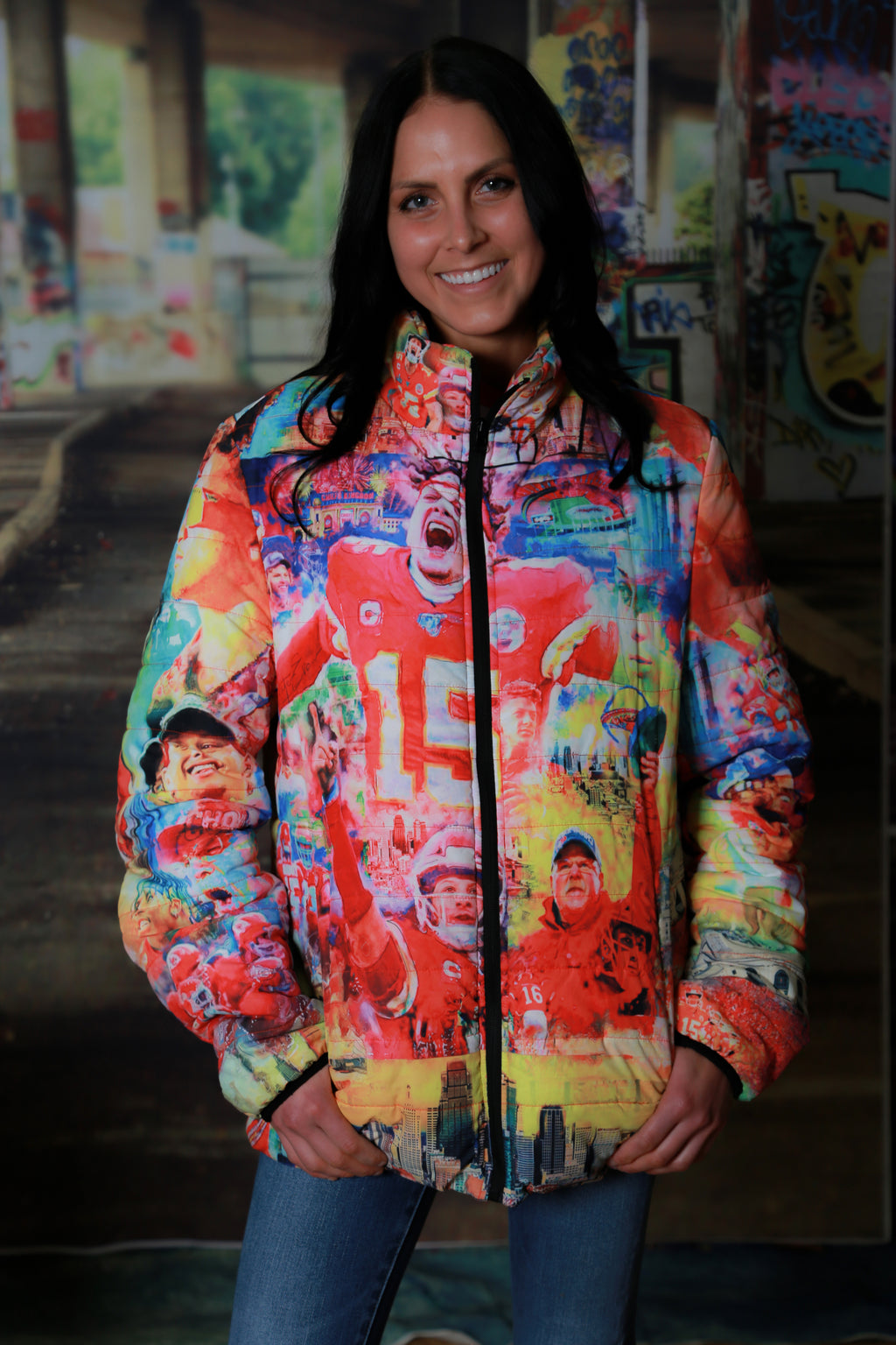 CHIEFS SUPERBOWL Unisex BUBBLE COAT (most popular, seen on tv)