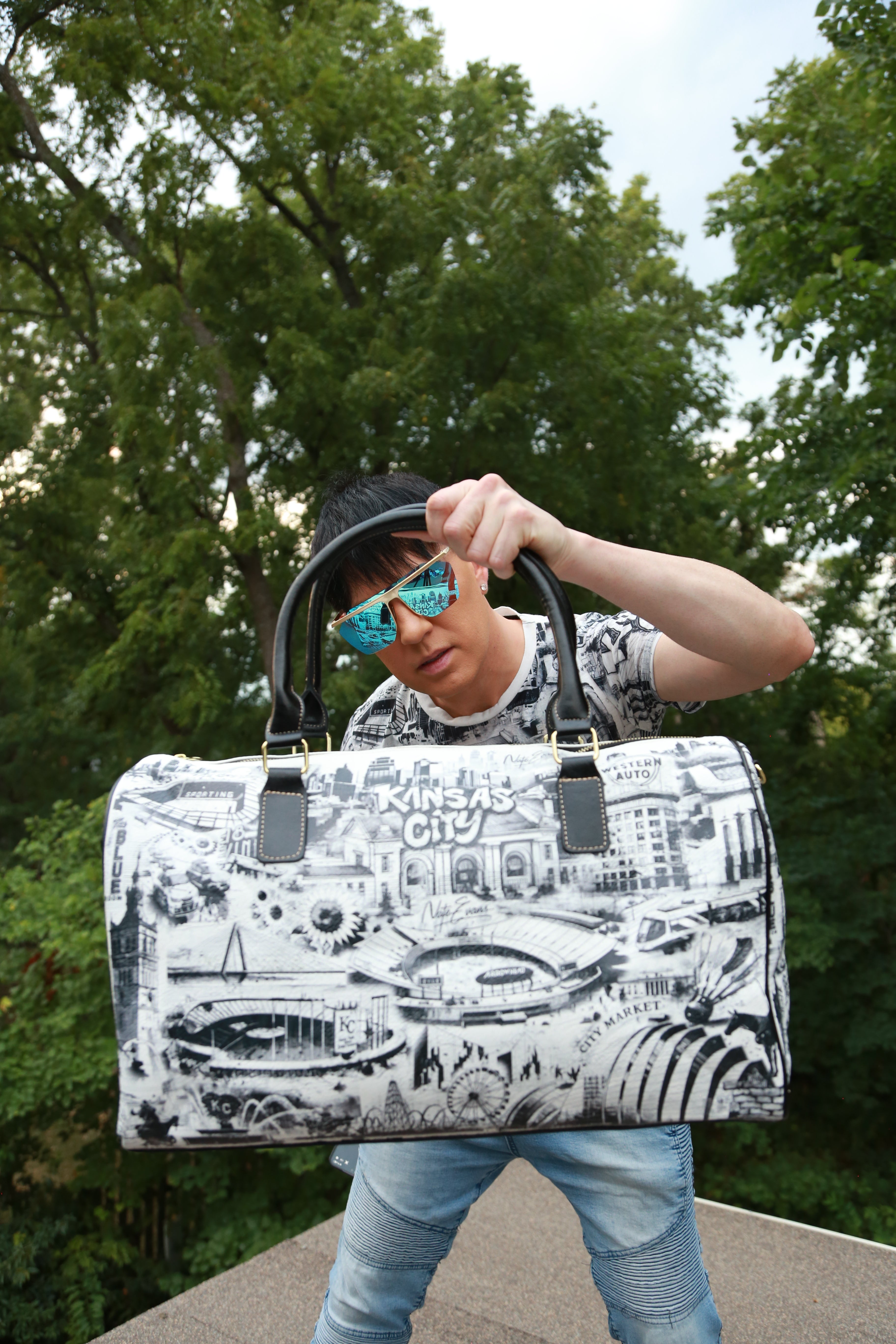 KANSAS CITY Leather Travel Bag