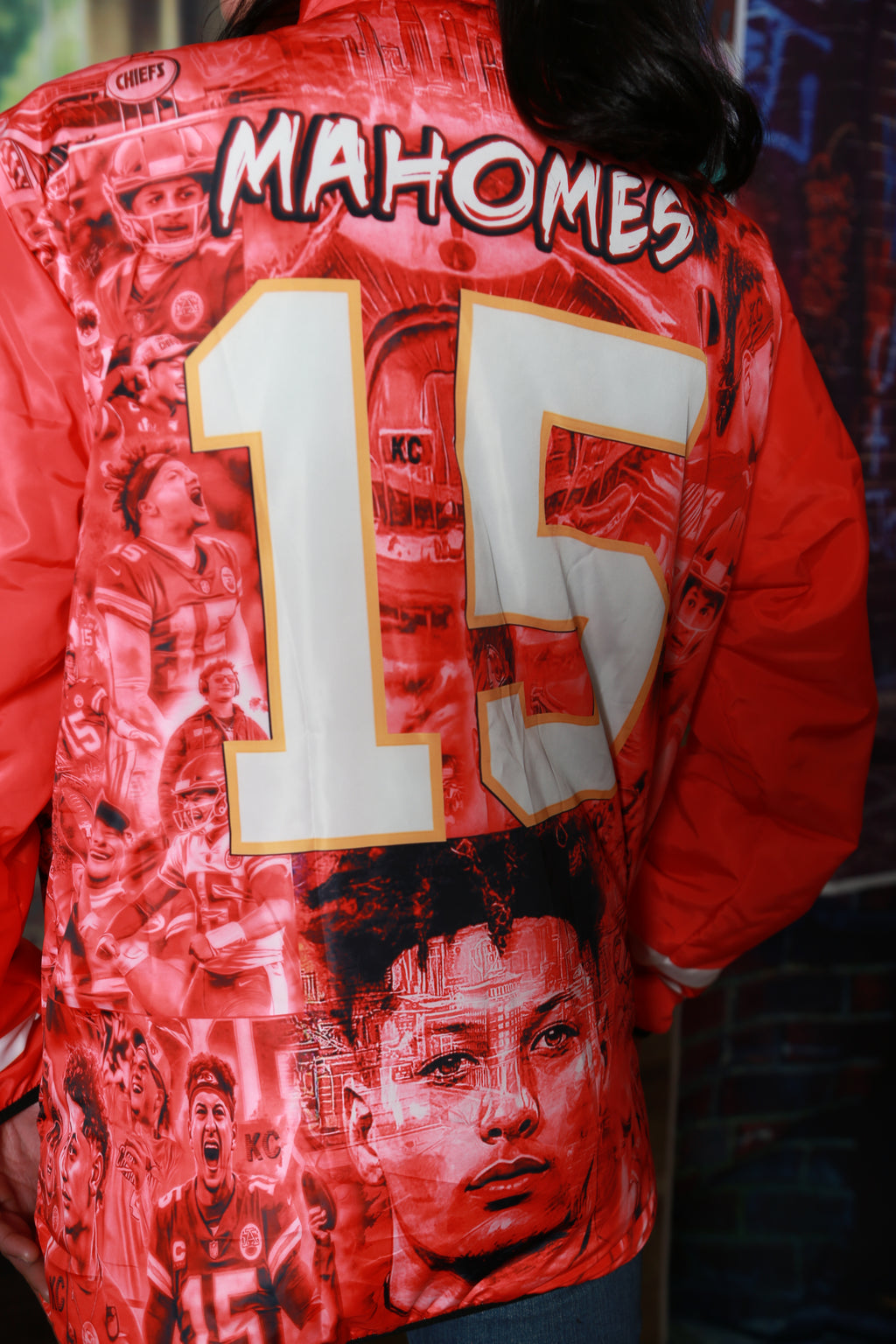 CHIEFS 15 MAHOMES Unisex BUBBLE COAT