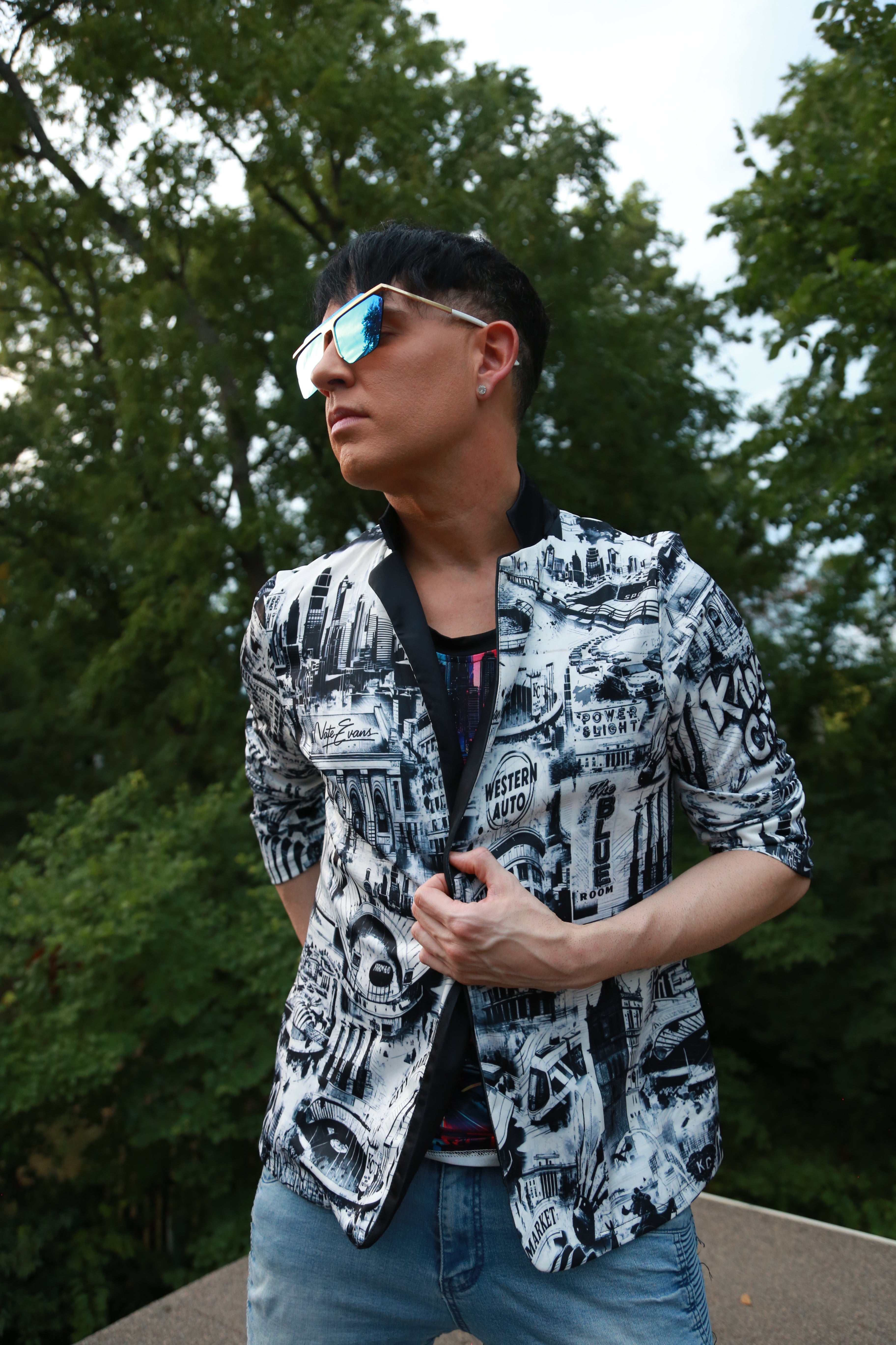 KANSAS CITY Unisex Blazer B&W