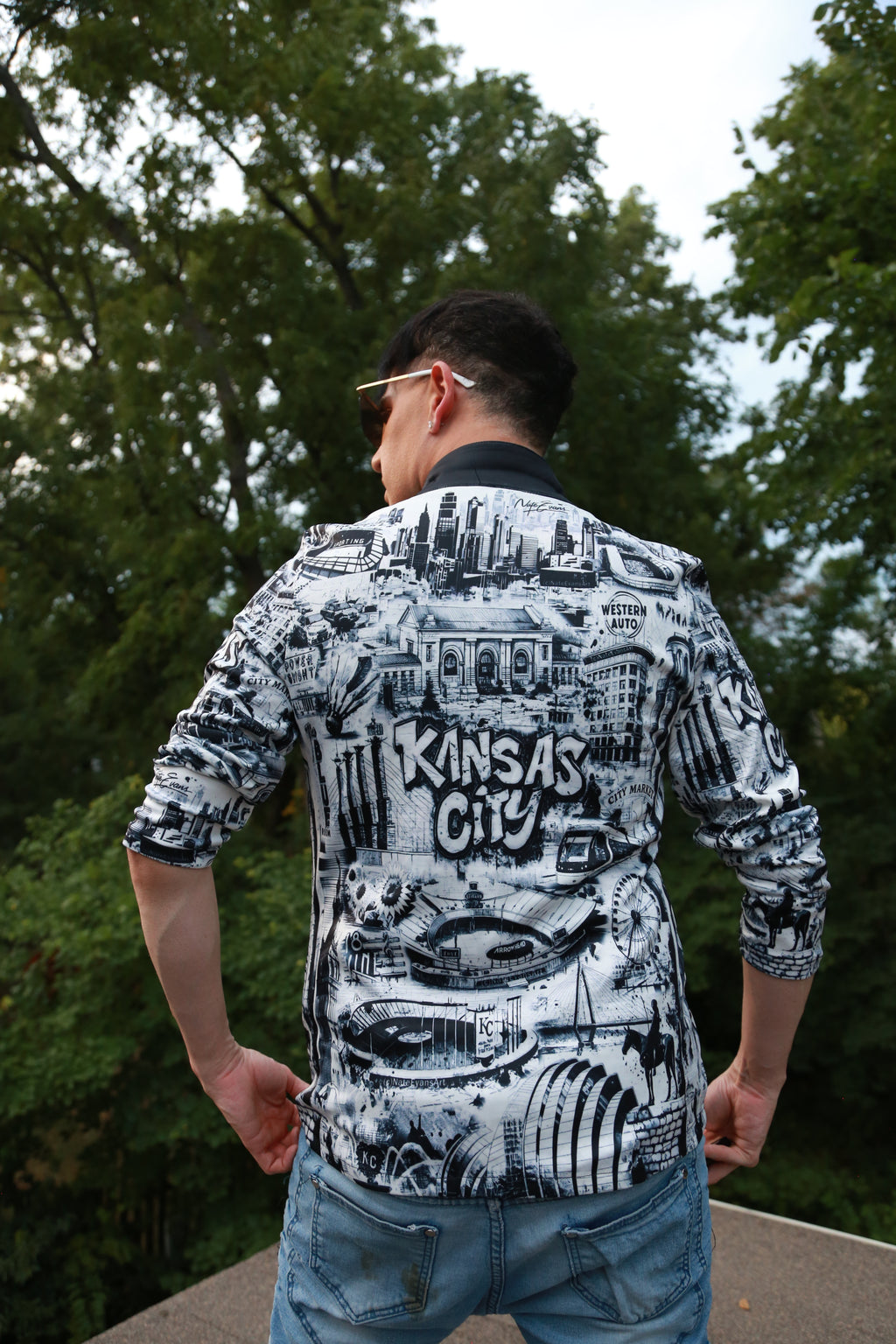 KANSAS CITY Unisex Blazer B&W