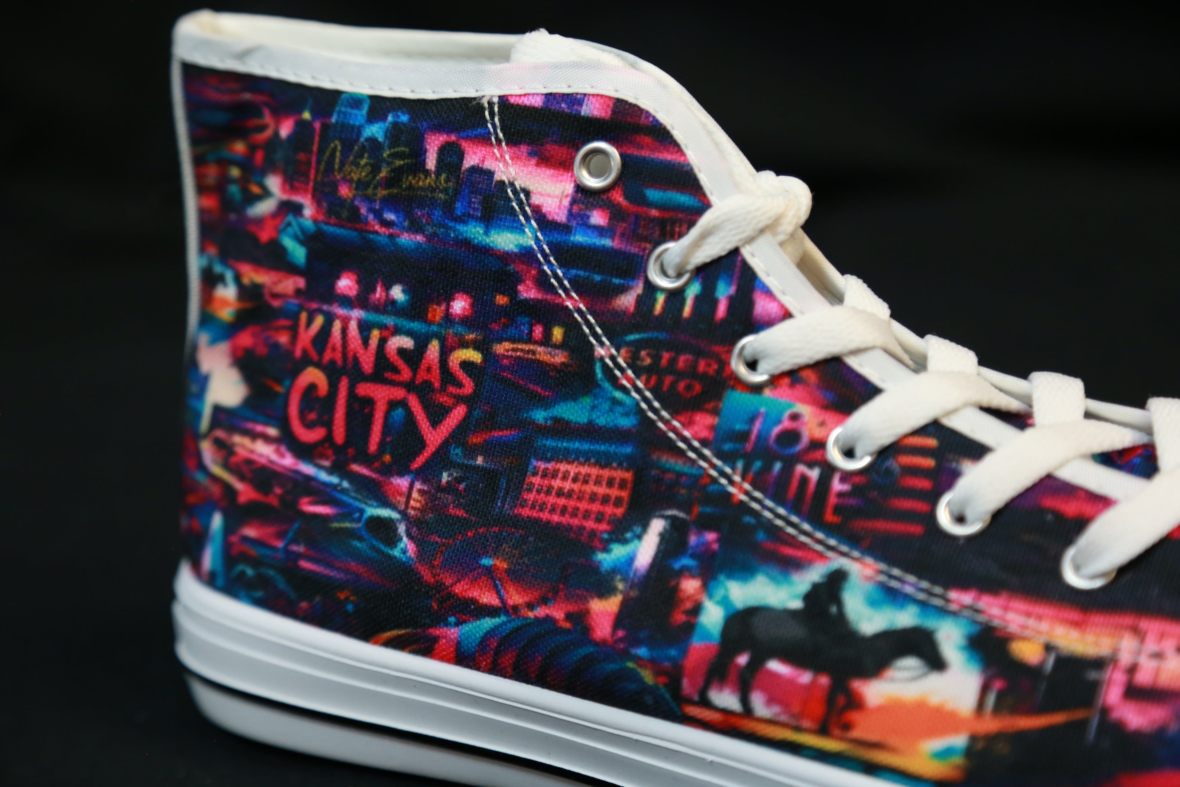 KANSAS CITY Shoes "(black or white option)