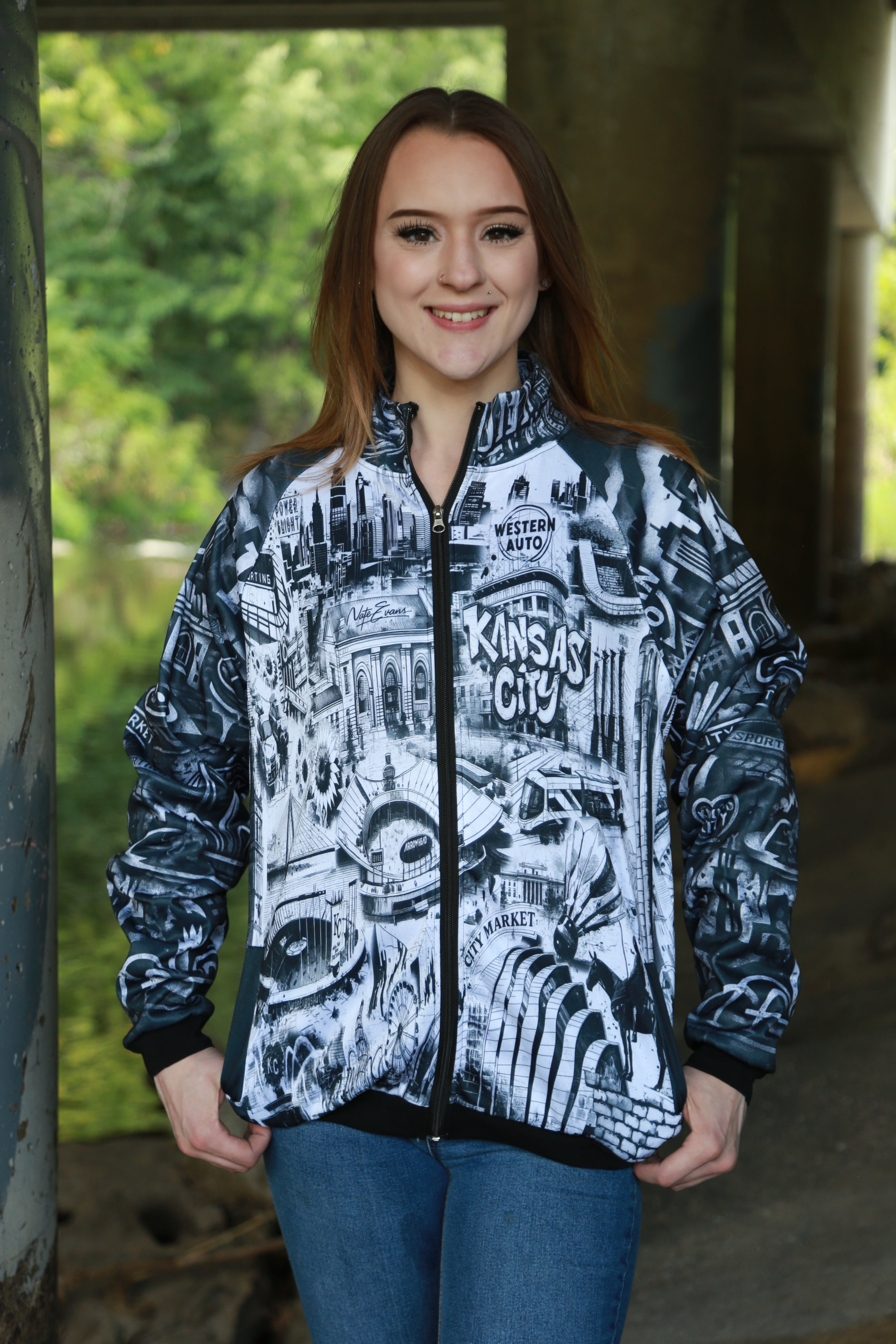 KANSAS CITY Unisex Jacket B&W