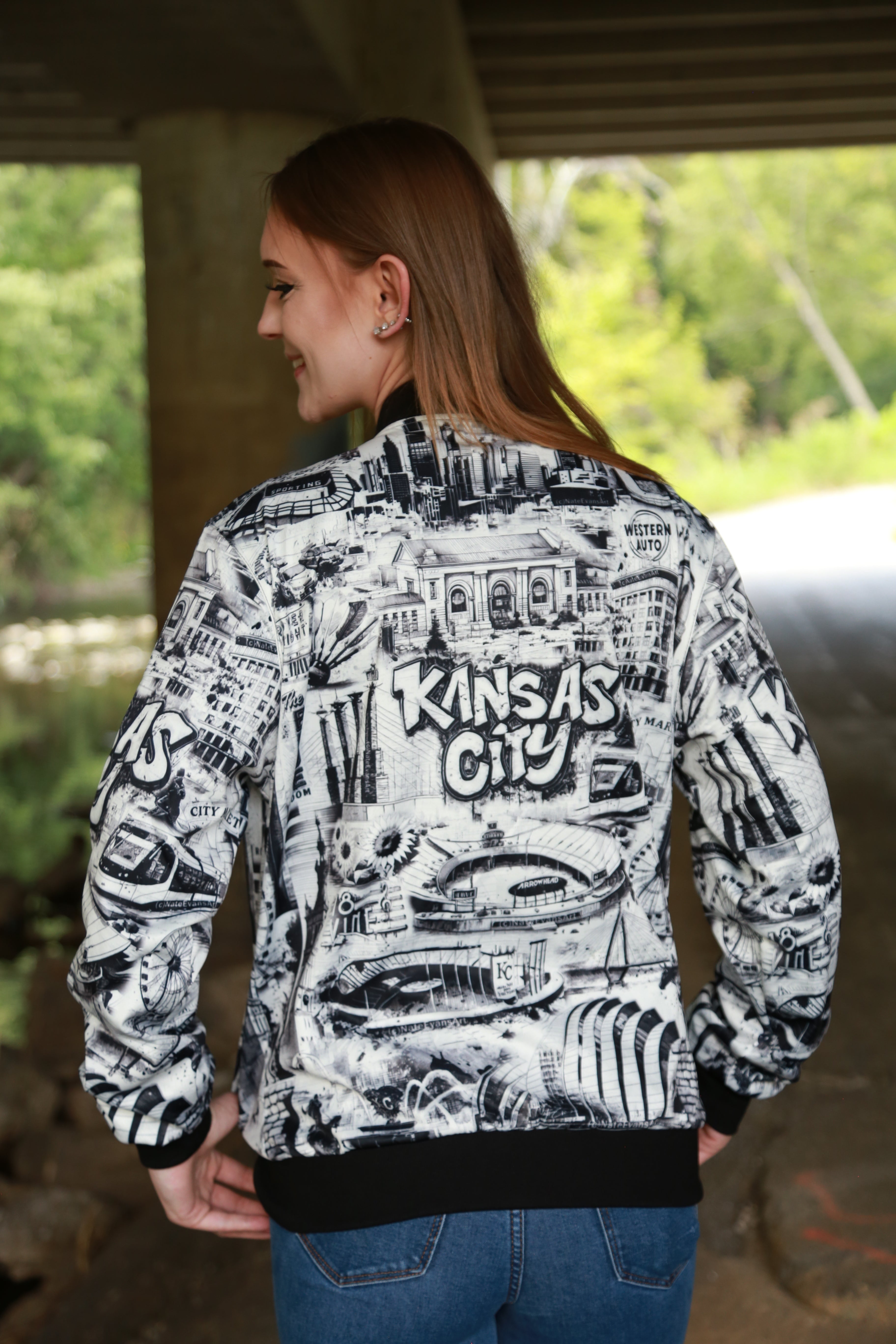 KANSAS CITY Unisex Jacket "High Grade" B&W