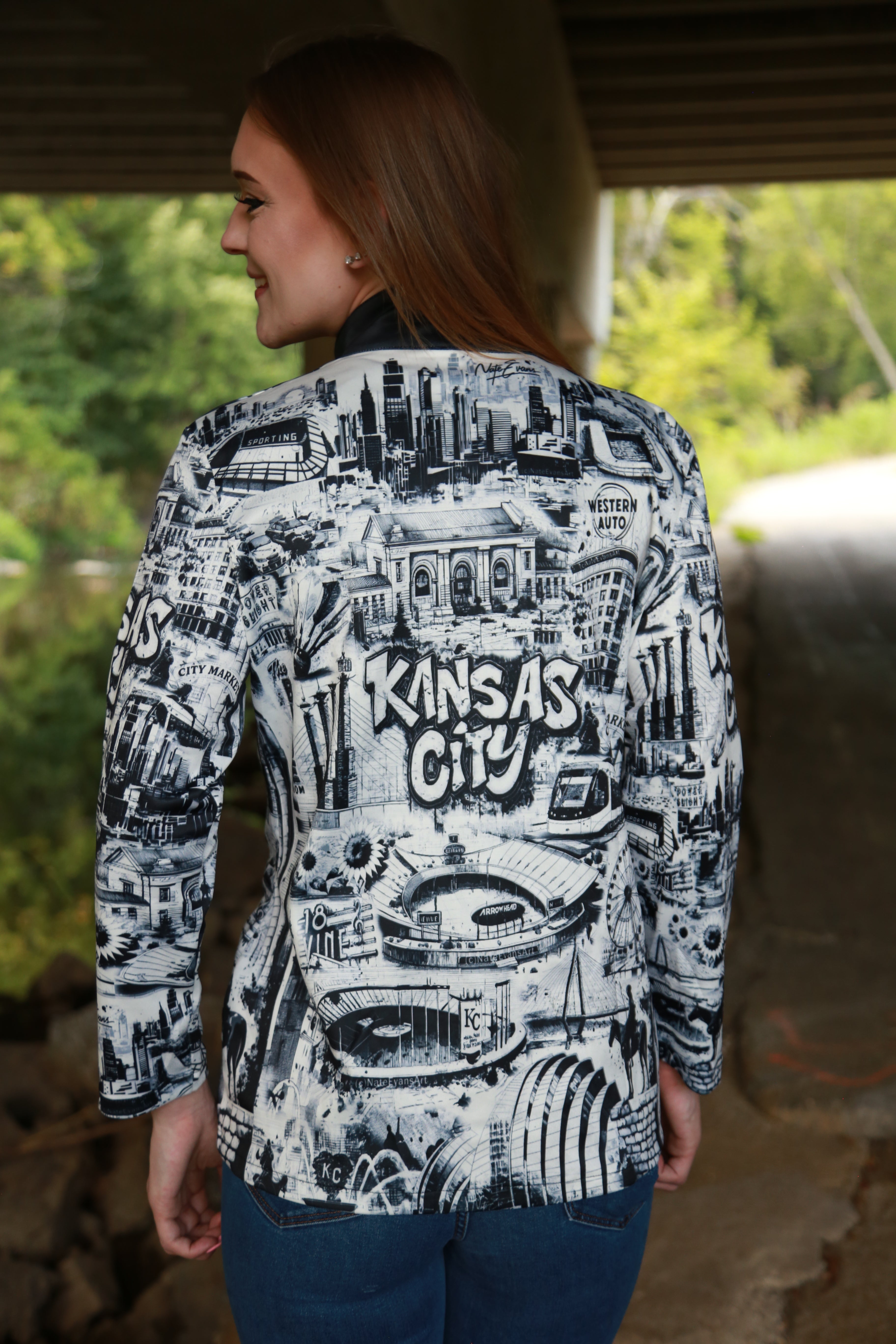 KANSAS CITY Unisex Blazer B&W