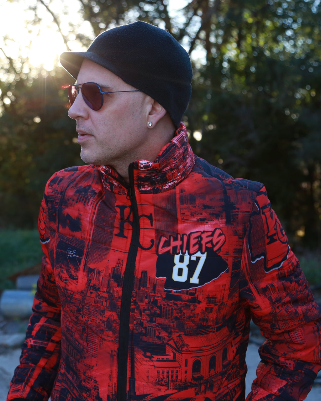 CHIEFS 87 Unisex BUBBLE COAT (Dark Red) as seen on tv!