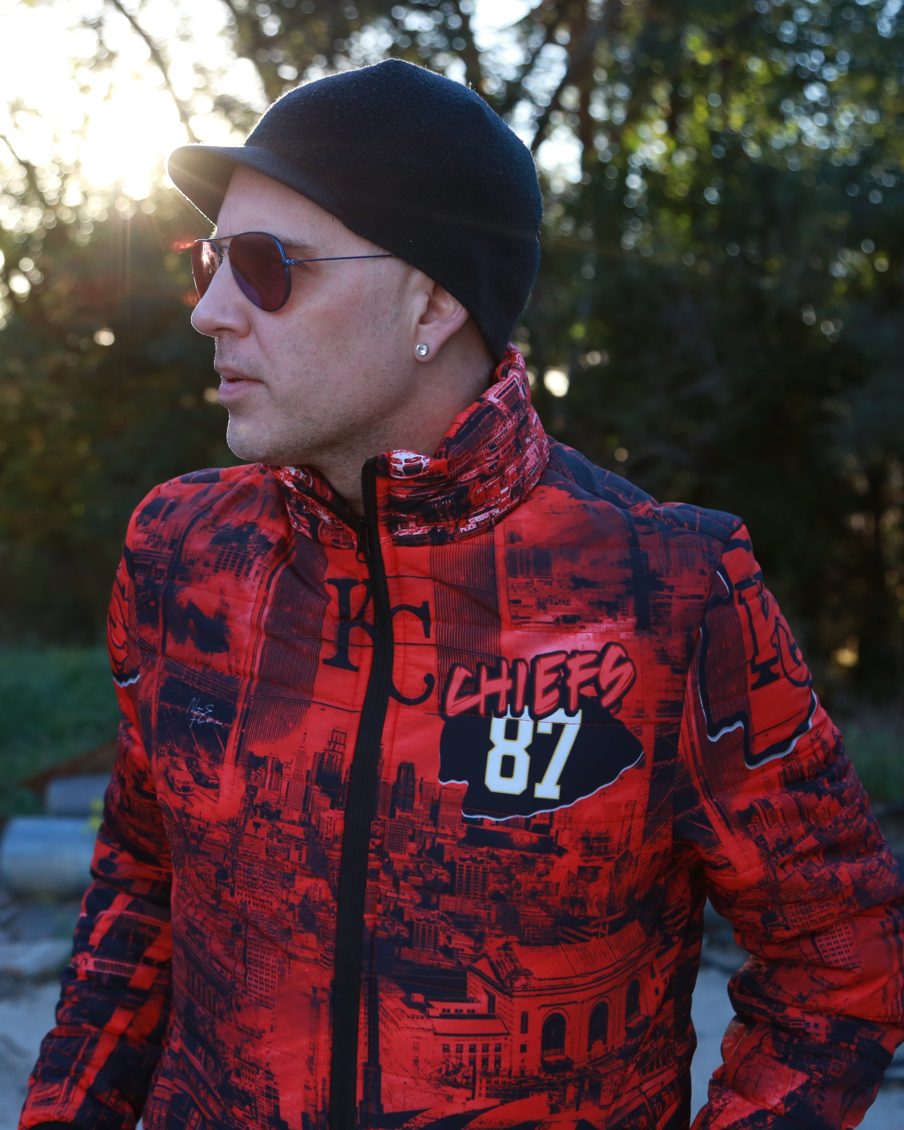 CHIEFS 87 Unisex BUBBLE COAT (Dark Red) as seen on tv!